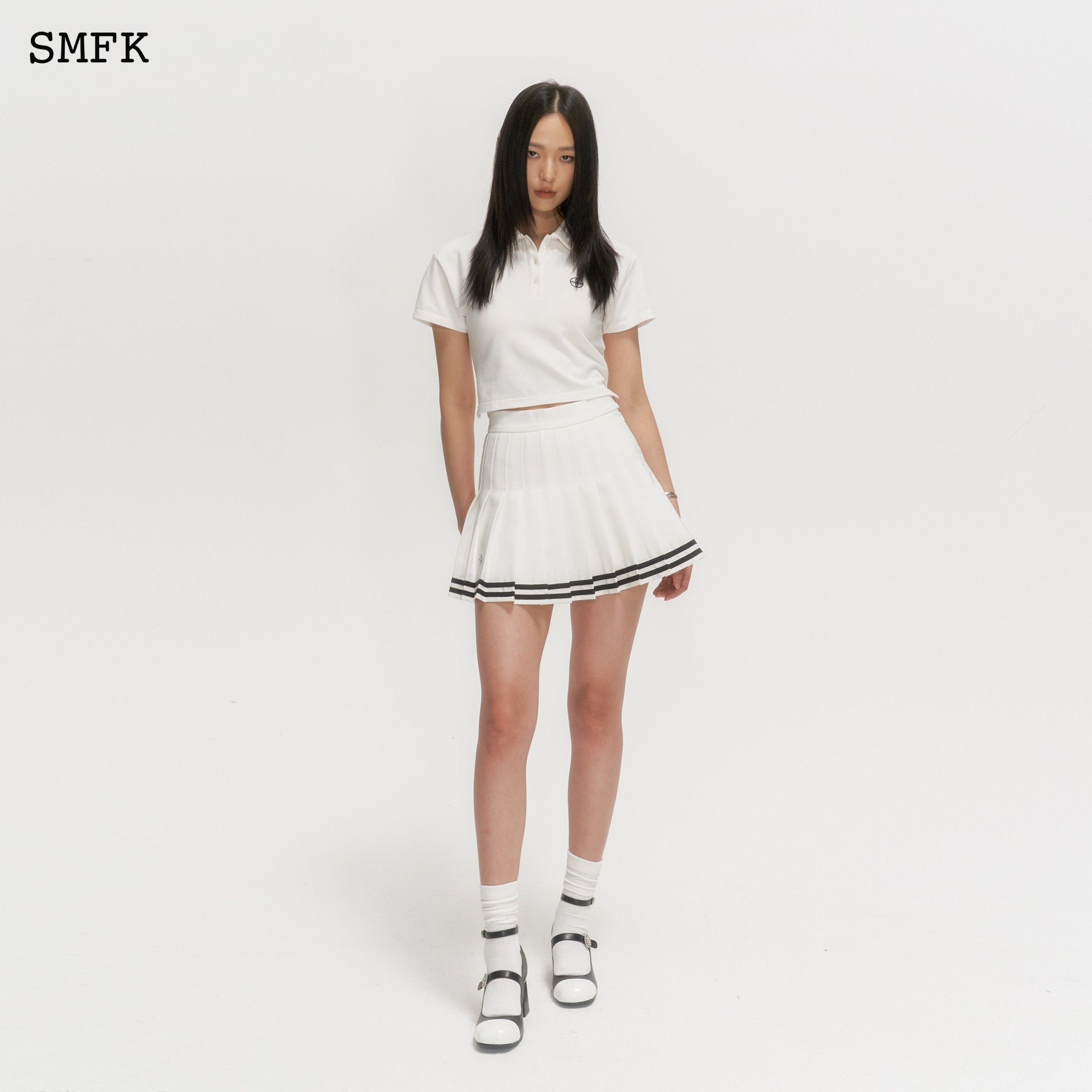 SMFK Campus White Polo | MADA IN CHINA