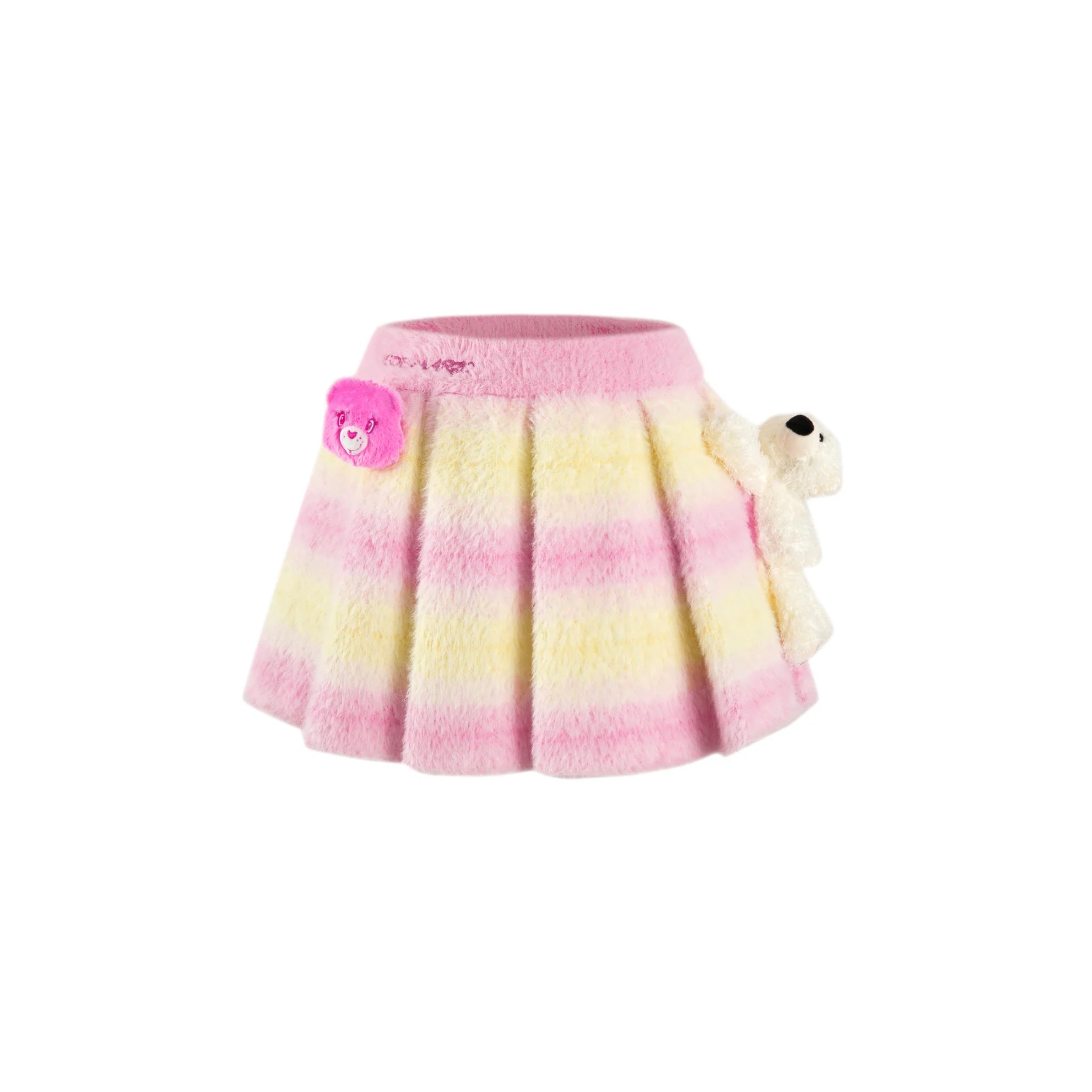 13DE MARZO Care Bears Faded Mohair Skirt | MADA IN CHINA