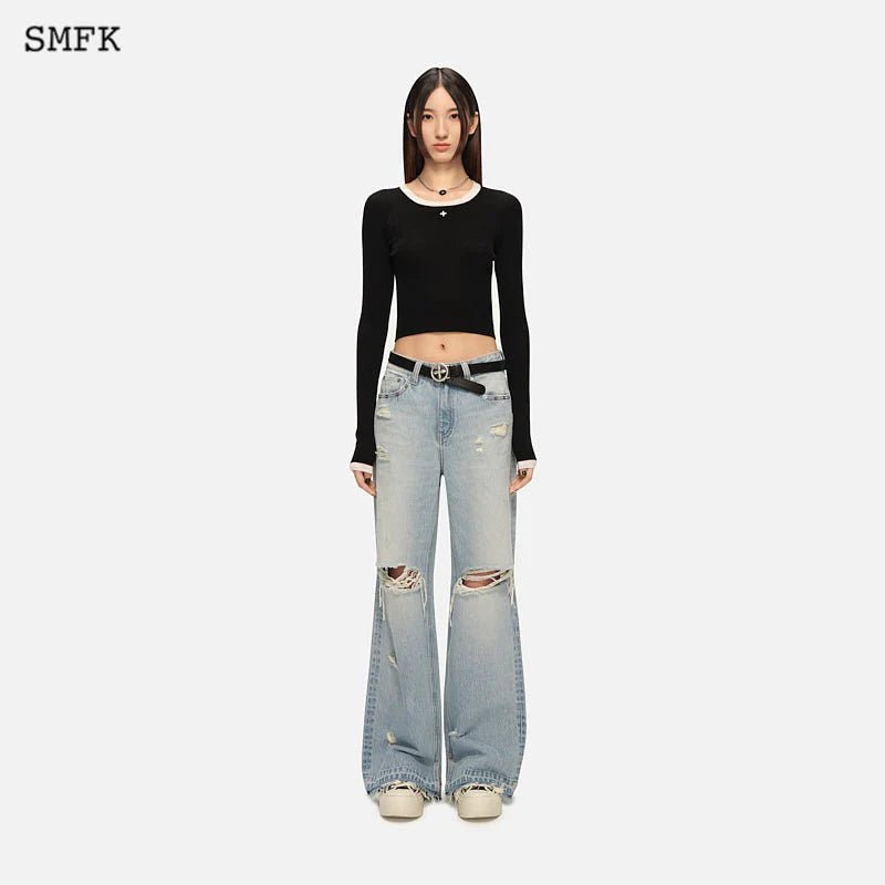 SMFK College Classic Woolen Sweater Black | MADA IN CHINA