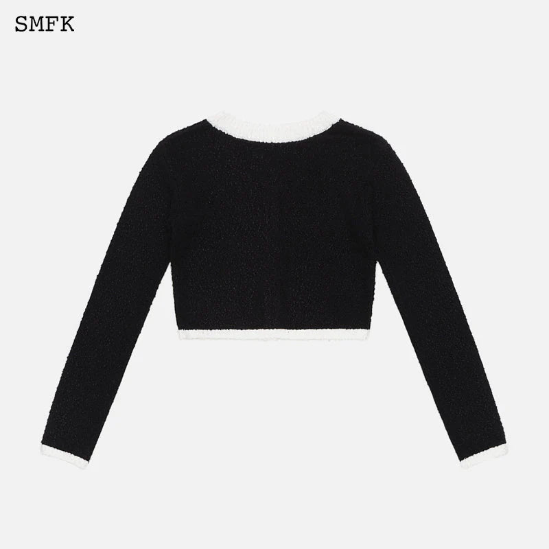 SMFK College Classical Knitted Short Cardigan | MADA IN CHINA