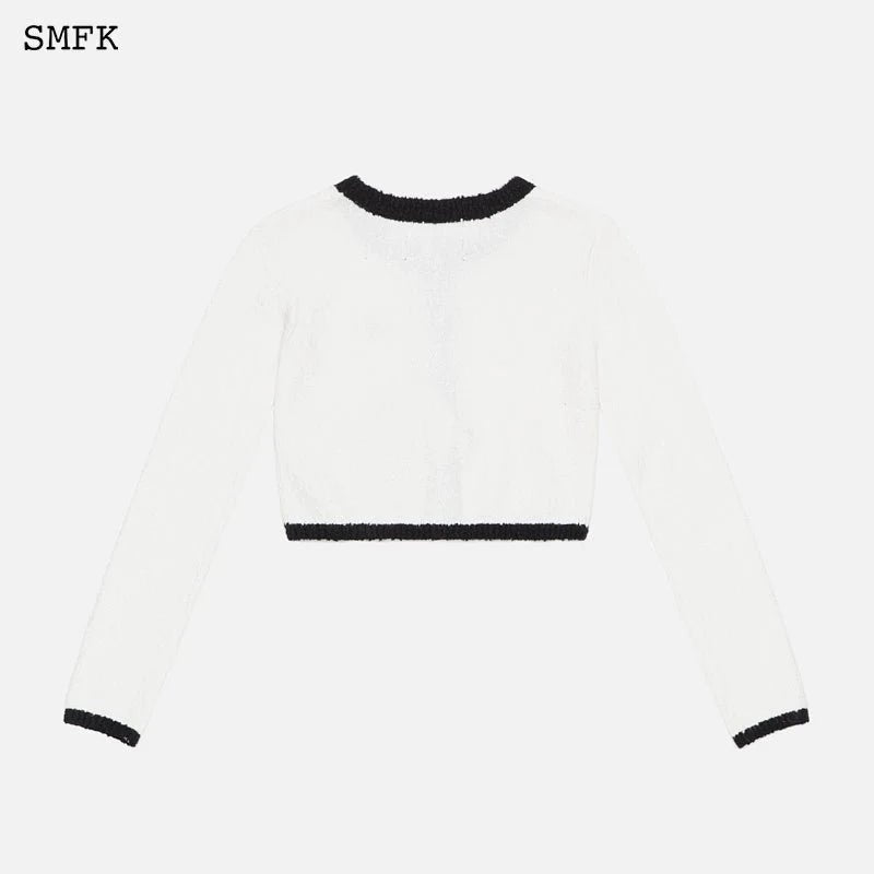 SMFK College Classical Knitted Short Cardigan | MADA IN CHINA