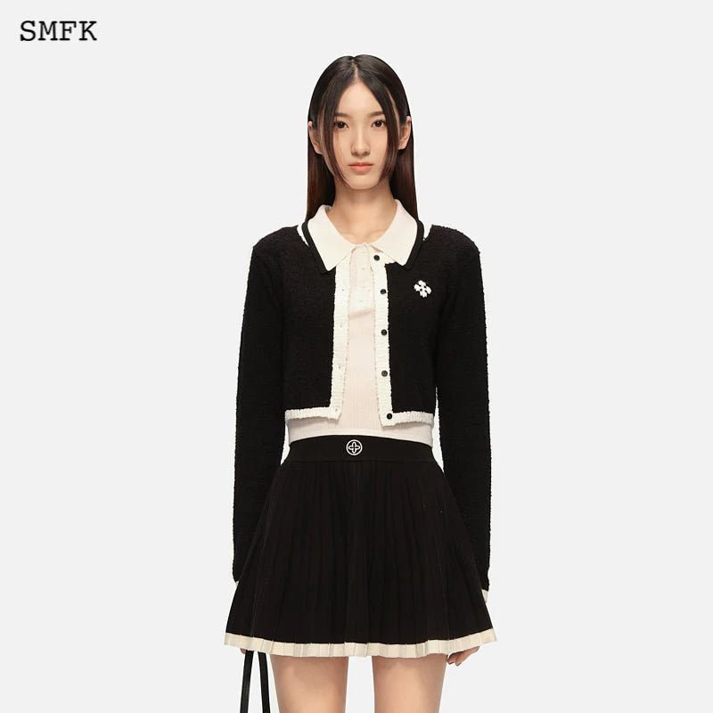 SMFK College Classical Knitted Short Cardigan | MADA IN CHINA