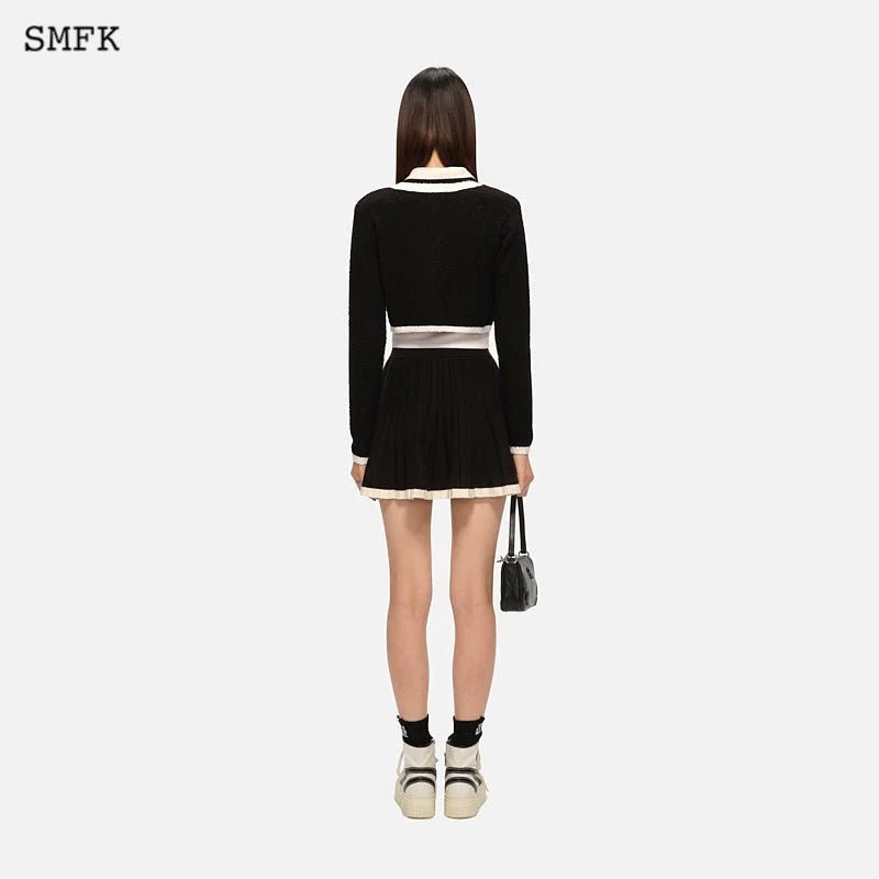 SMFK College Classical Knitted Short Cardigan | MADA IN CHINA