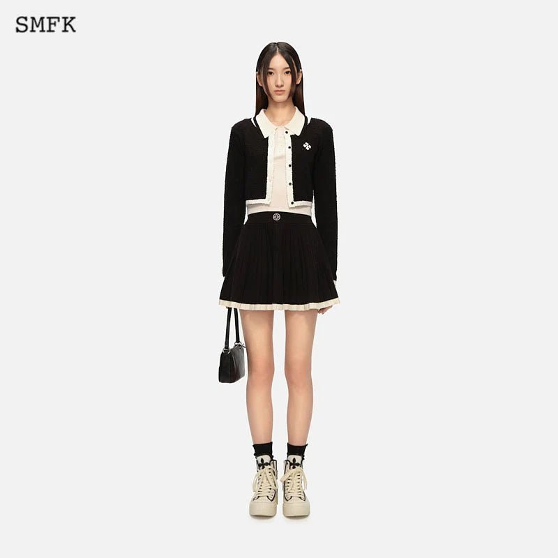 SMFK College Classical Knitted Short Cardigan | MADA IN CHINA