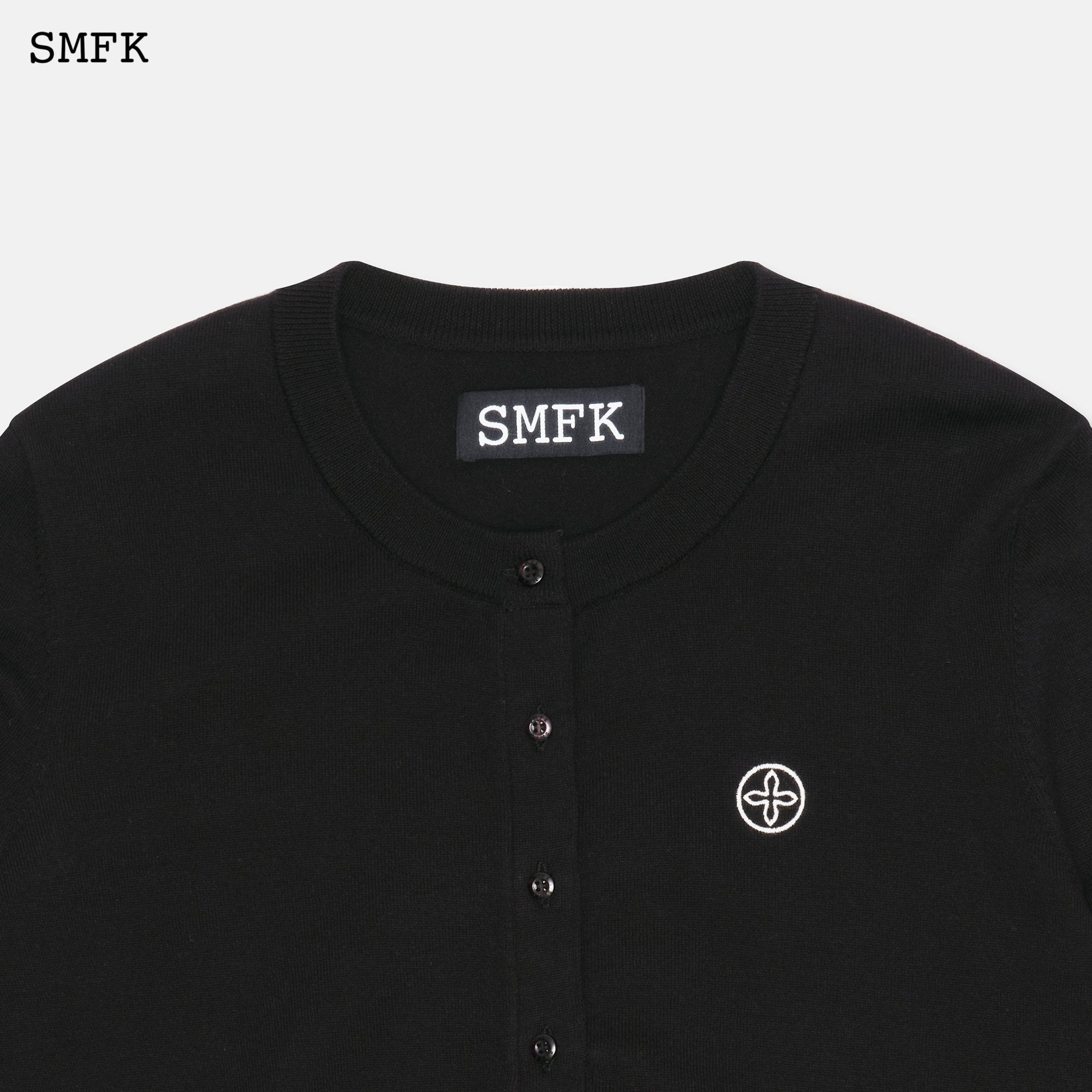 SMFK Compass Academy Black Knitted Cardigan | MADA IN CHINA