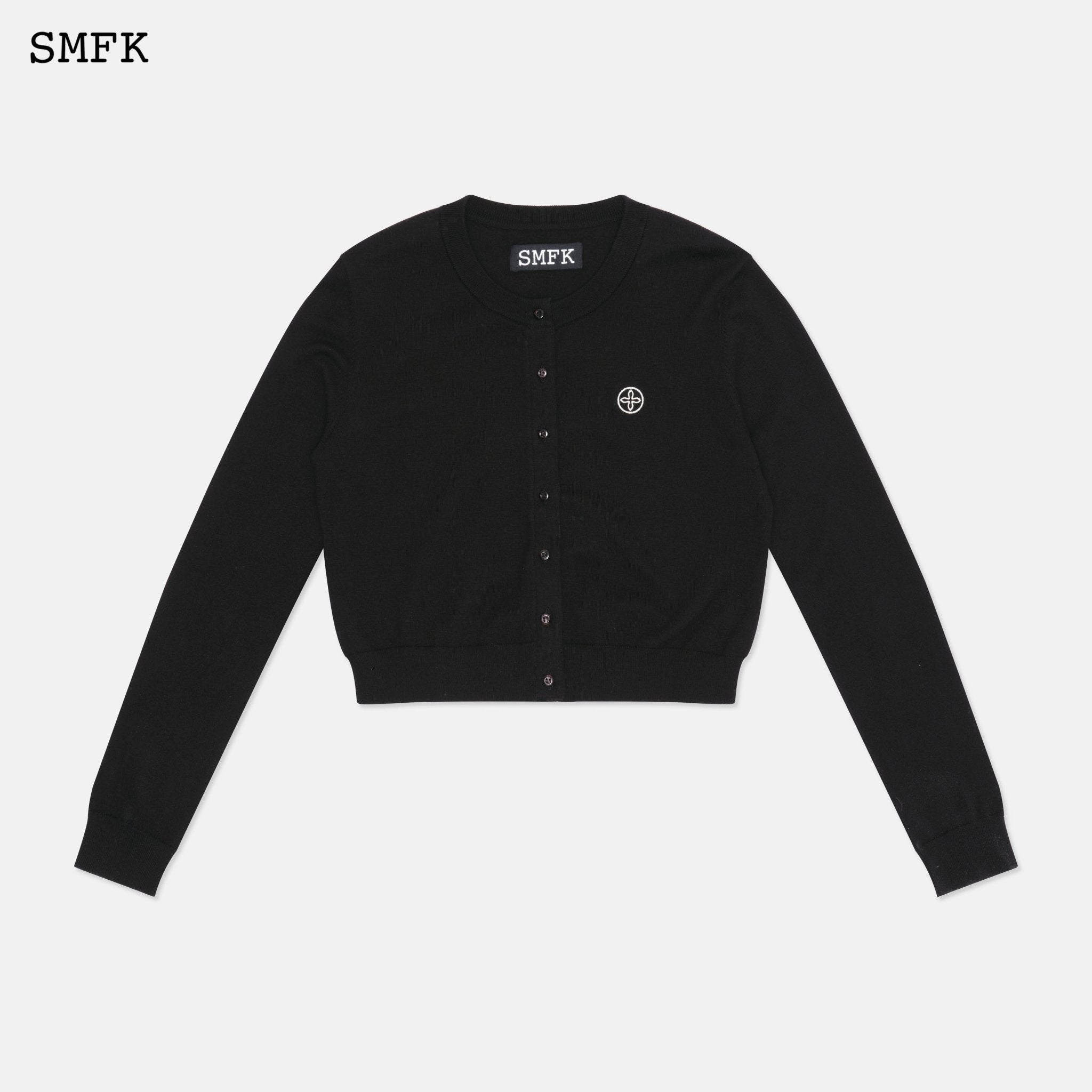 SMFK Compass Academy Black Knitted Cardigan | MADA IN CHINA