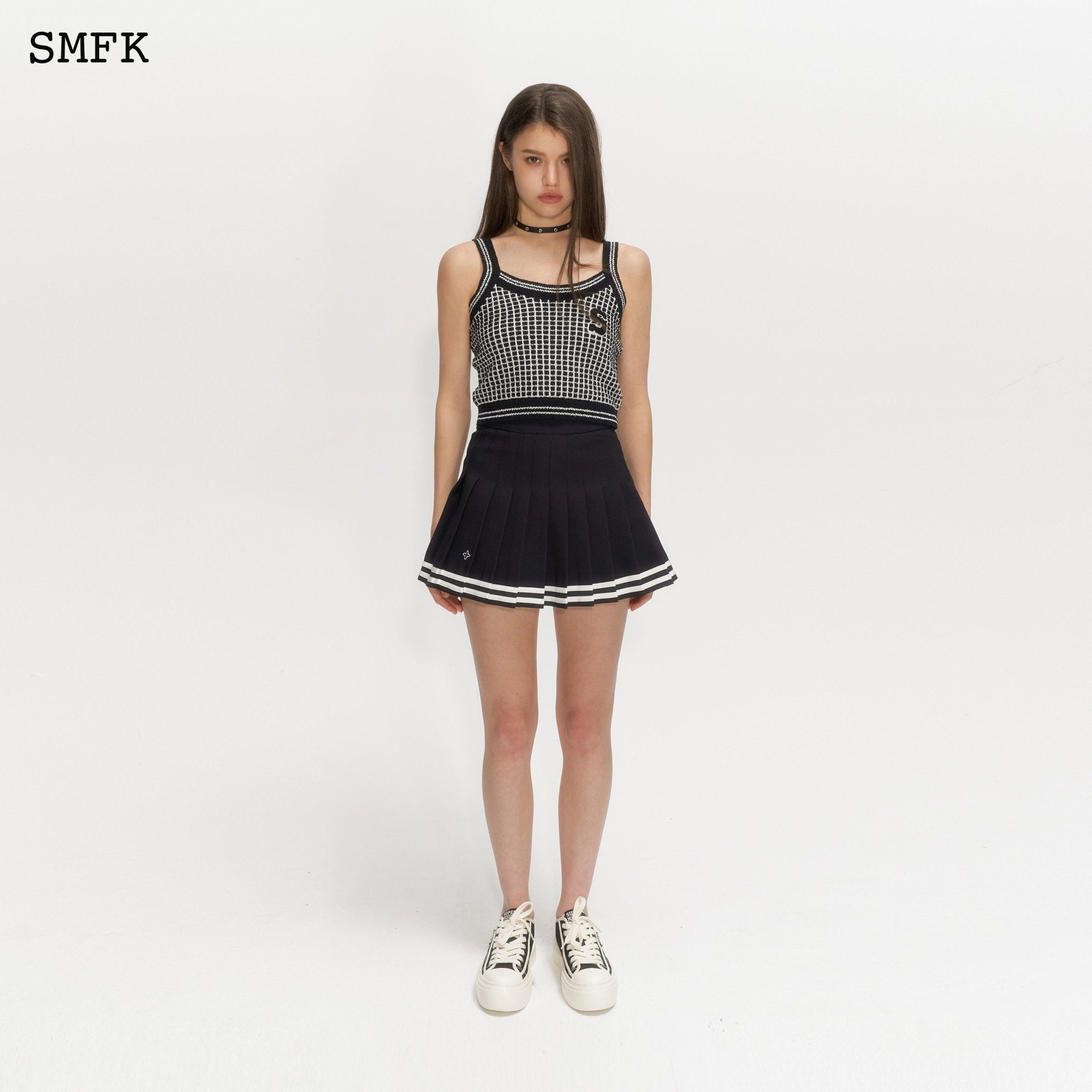 SMFK Compass Academy Black Pleated Skirt | MADA IN CHINA