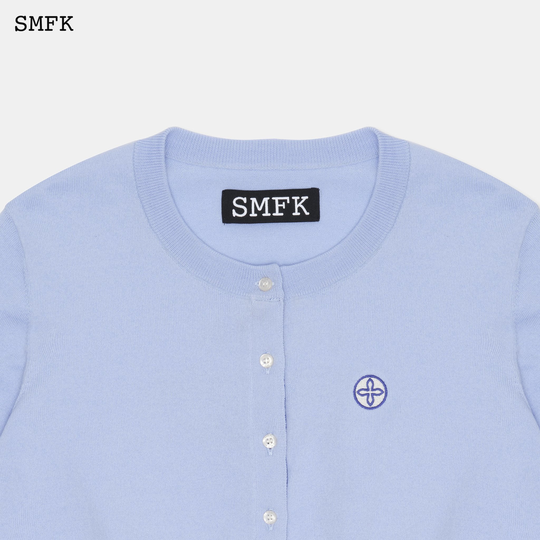 SMFK Compass Academy Blue Knitted Cardigan | MADA IN CHINA