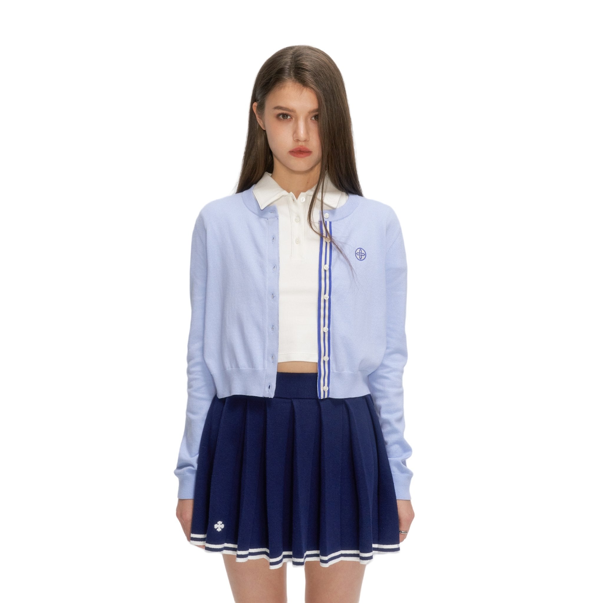 SMFK Compass Academy Blue Knitted Cardigan | MADA IN CHINA