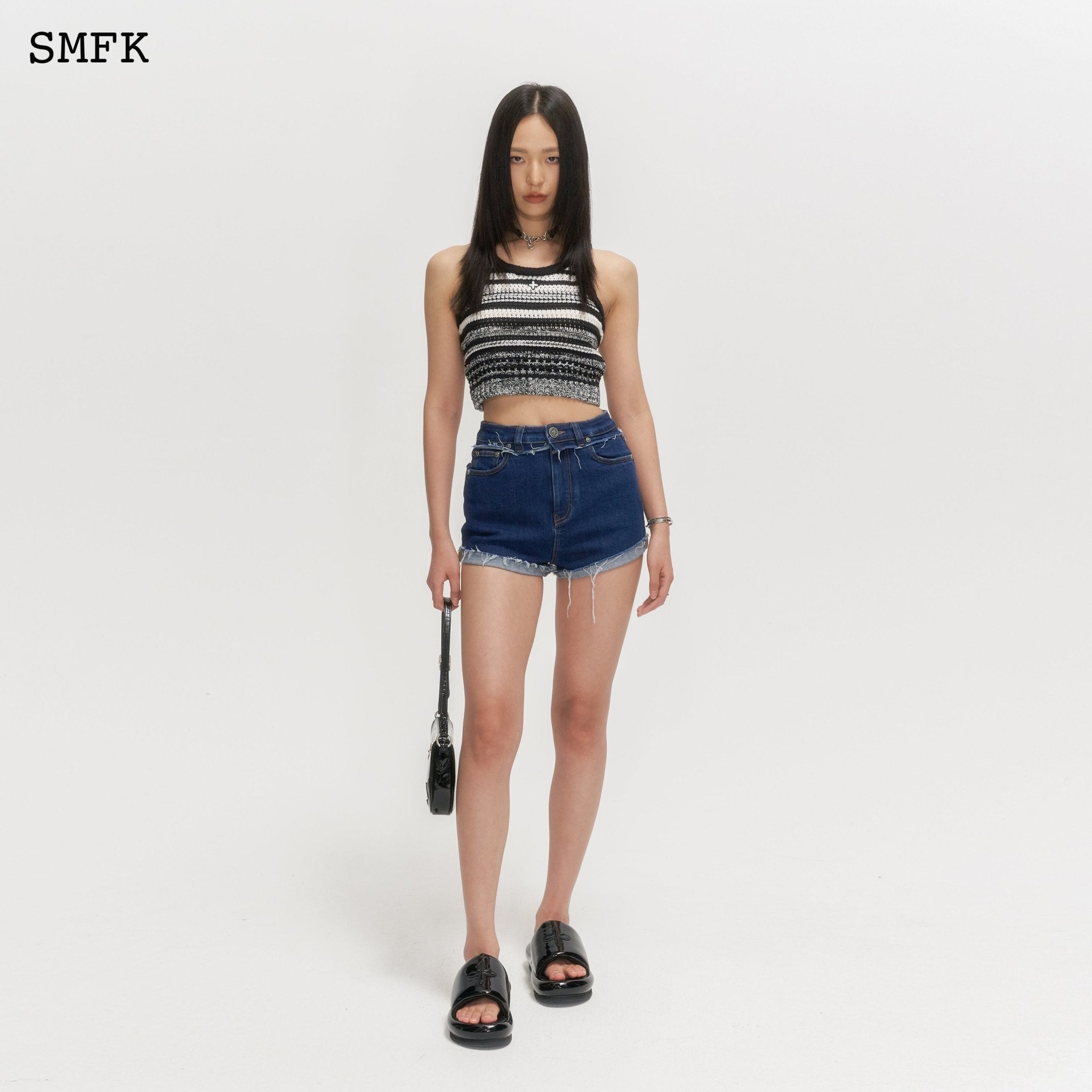 SMFK Compass Academy Navy Short Jeans | MADA IN CHINA