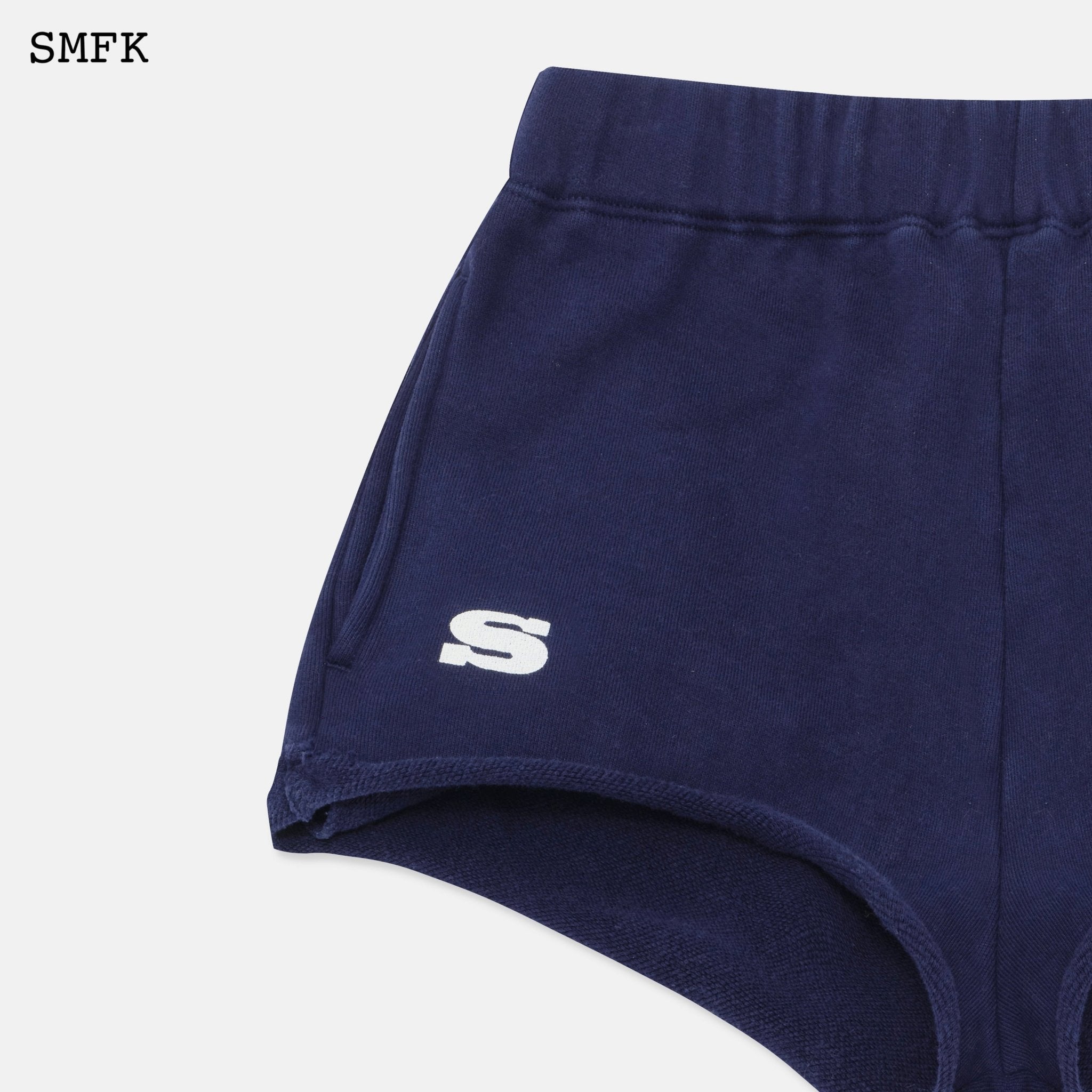 SMFK Compass Academy Navy Short Jogging Pants | MADA IN CHINA