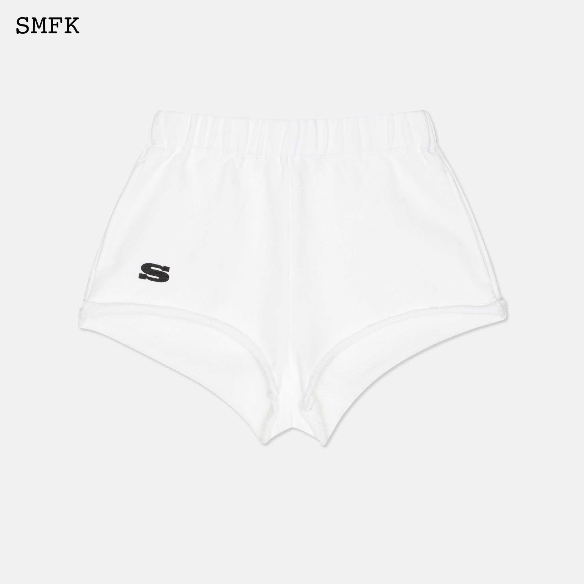 SMFK Compass Academy White Short Jogging Pants | MADA IN CHINA