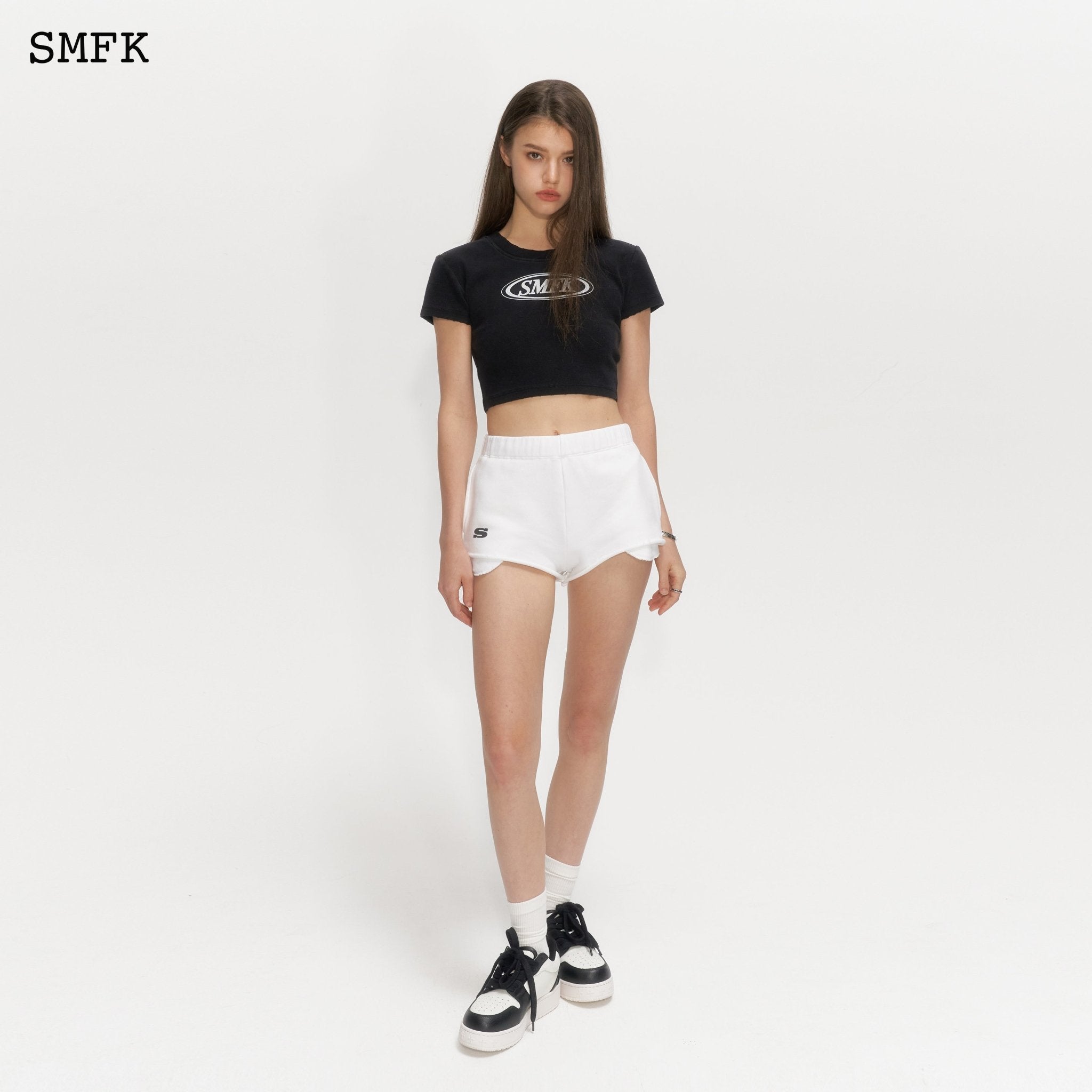 SMFK Compass Academy White Short Jogging Pants | MADA IN CHINA