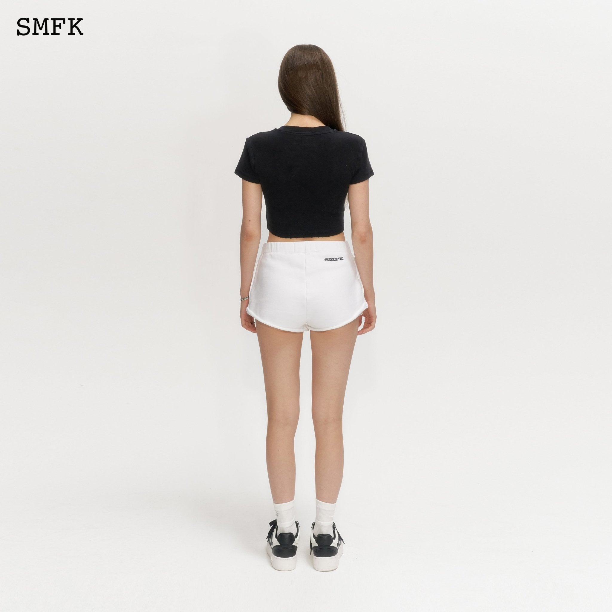 SMFK Compass Academy White Short Jogging Pants | MADA IN CHINA