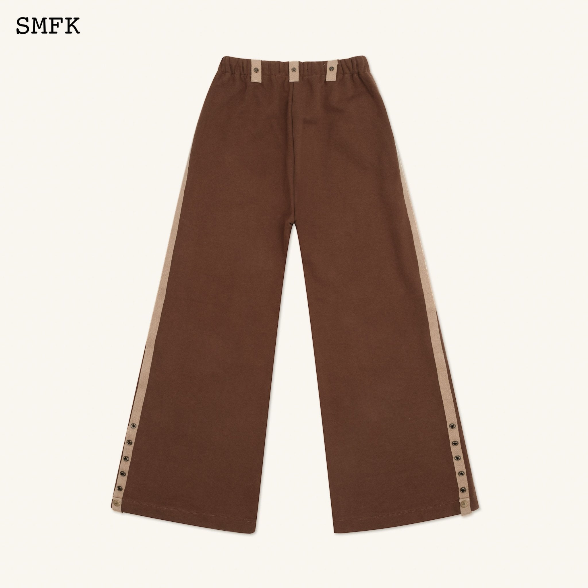 SMFK Compass Adventure Wide-Leg Sweatpants Brown | MADA IN CHINA