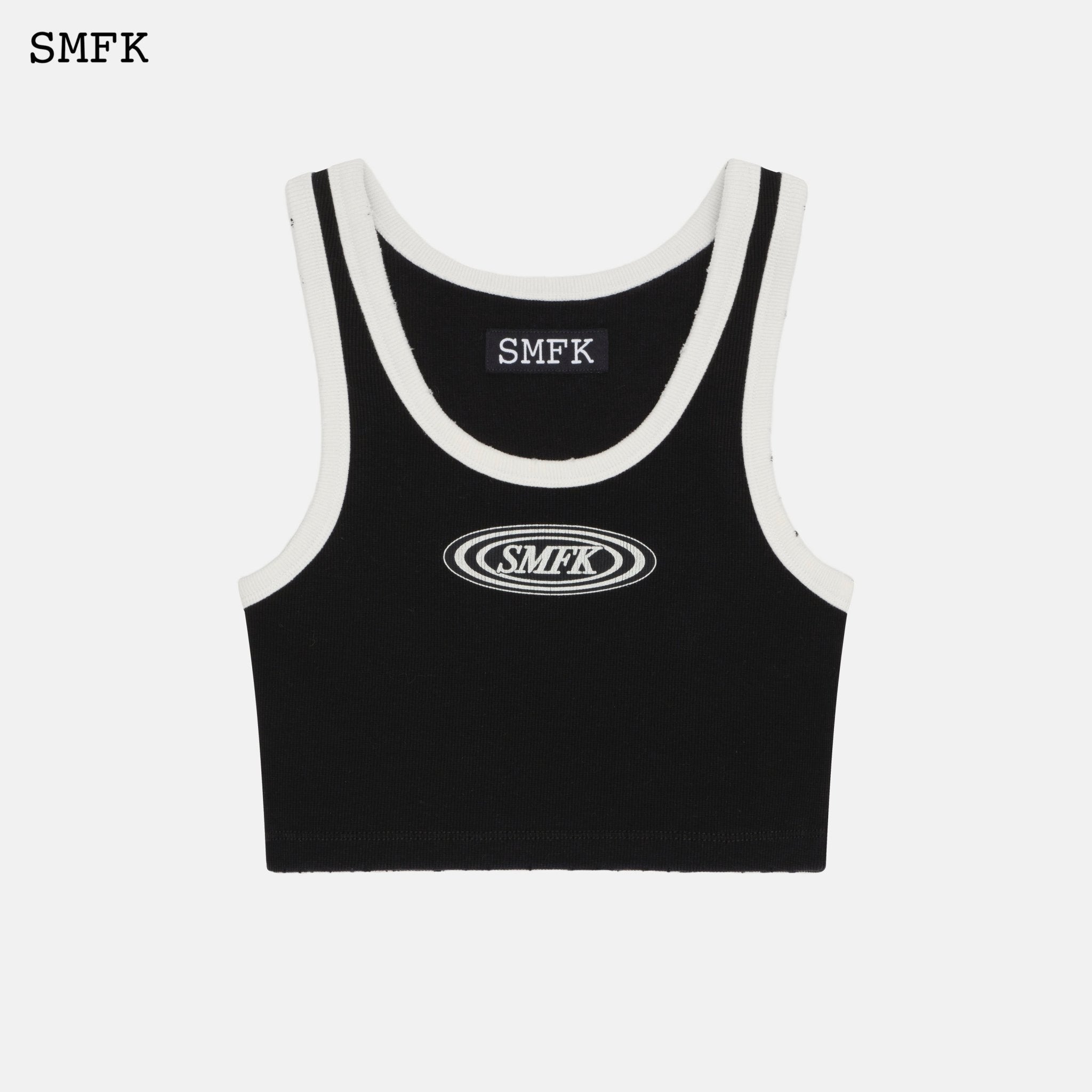 SMFK Compass Black And White Sport Vest | MADA IN CHINA