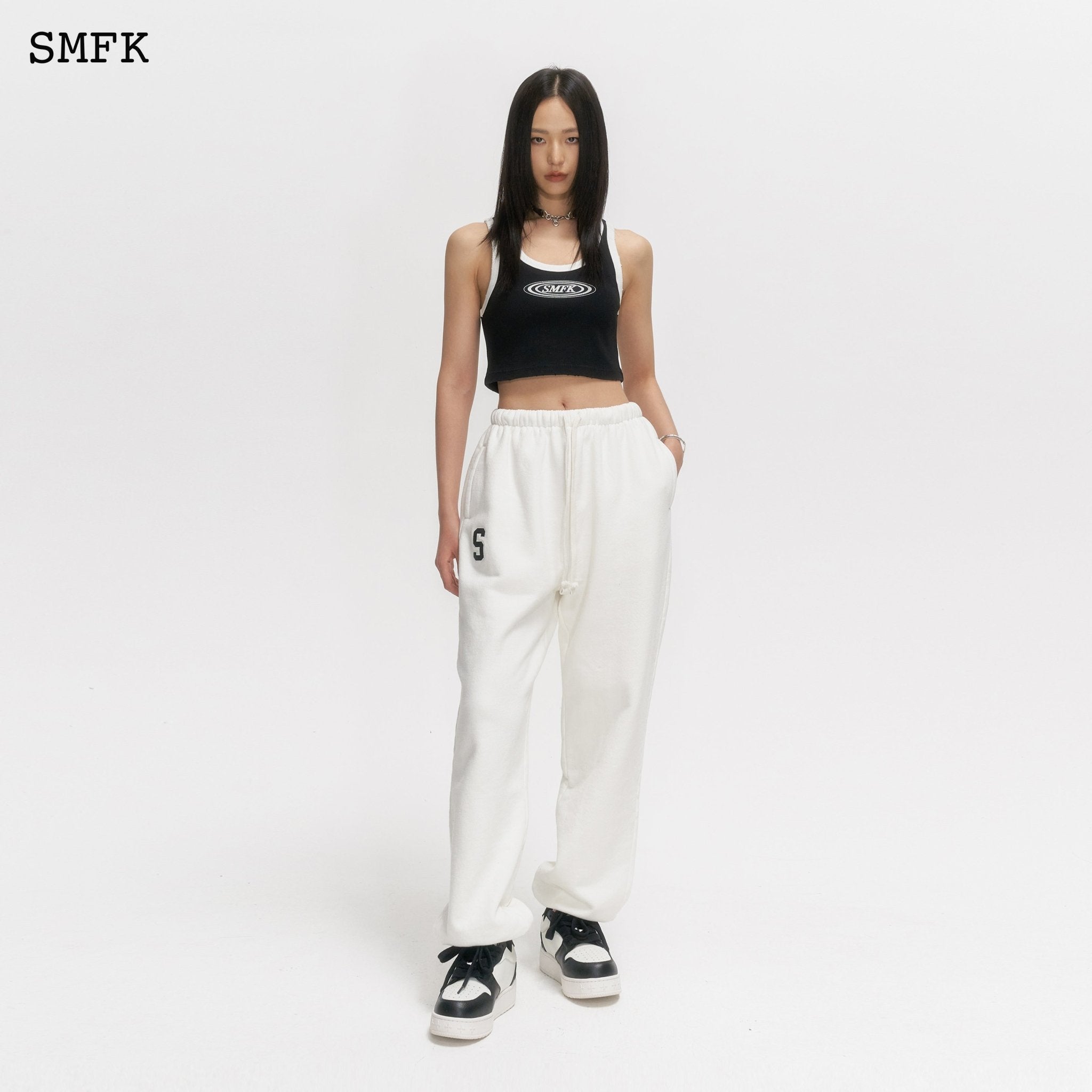 SMFK Compass Black And White Sport Vest | MADA IN CHINA