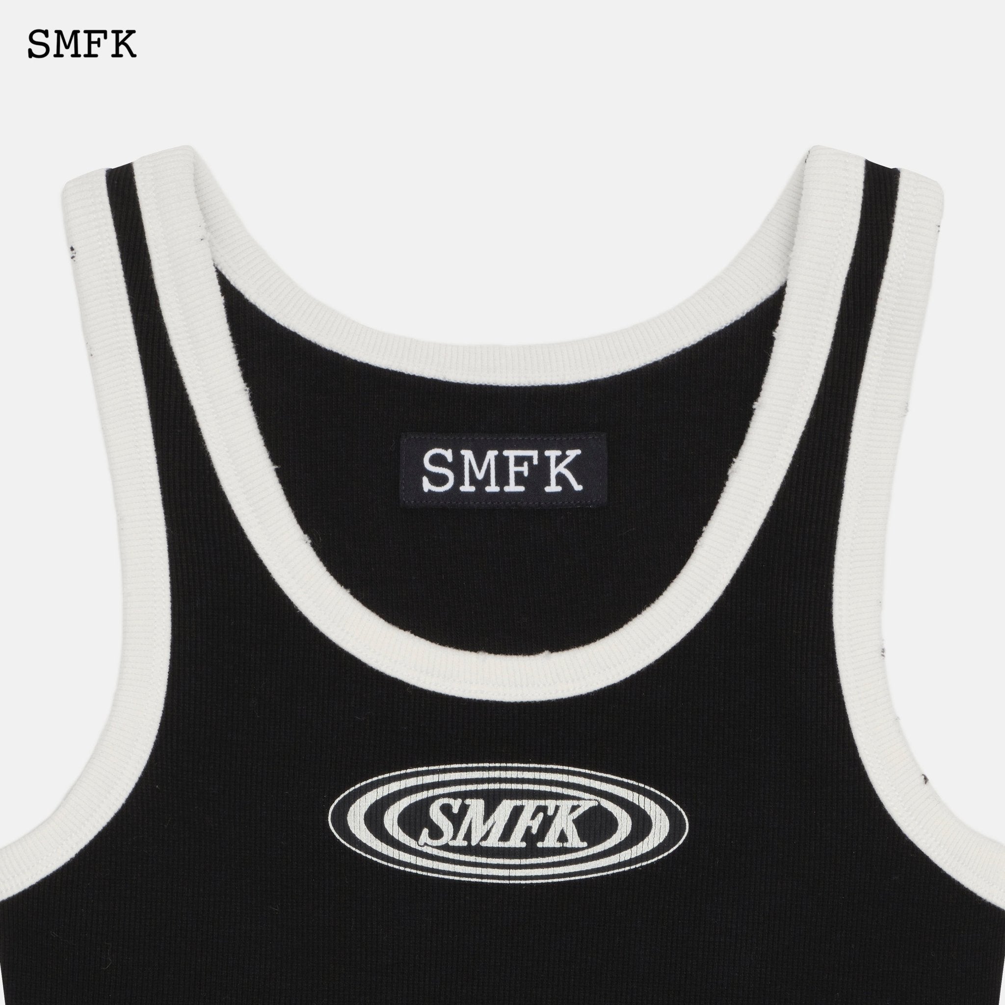 SMFK Compass Black And White Sport Vest | MADA IN CHINA