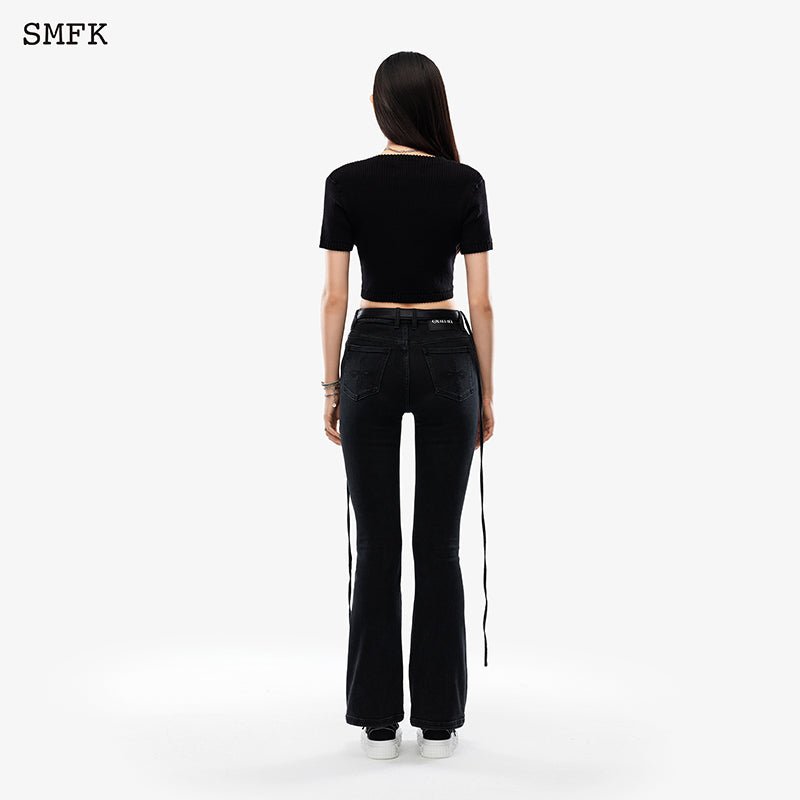 SMFK Compass Black Night Classic Cashmere Short Tee Black | MADA IN CHINA