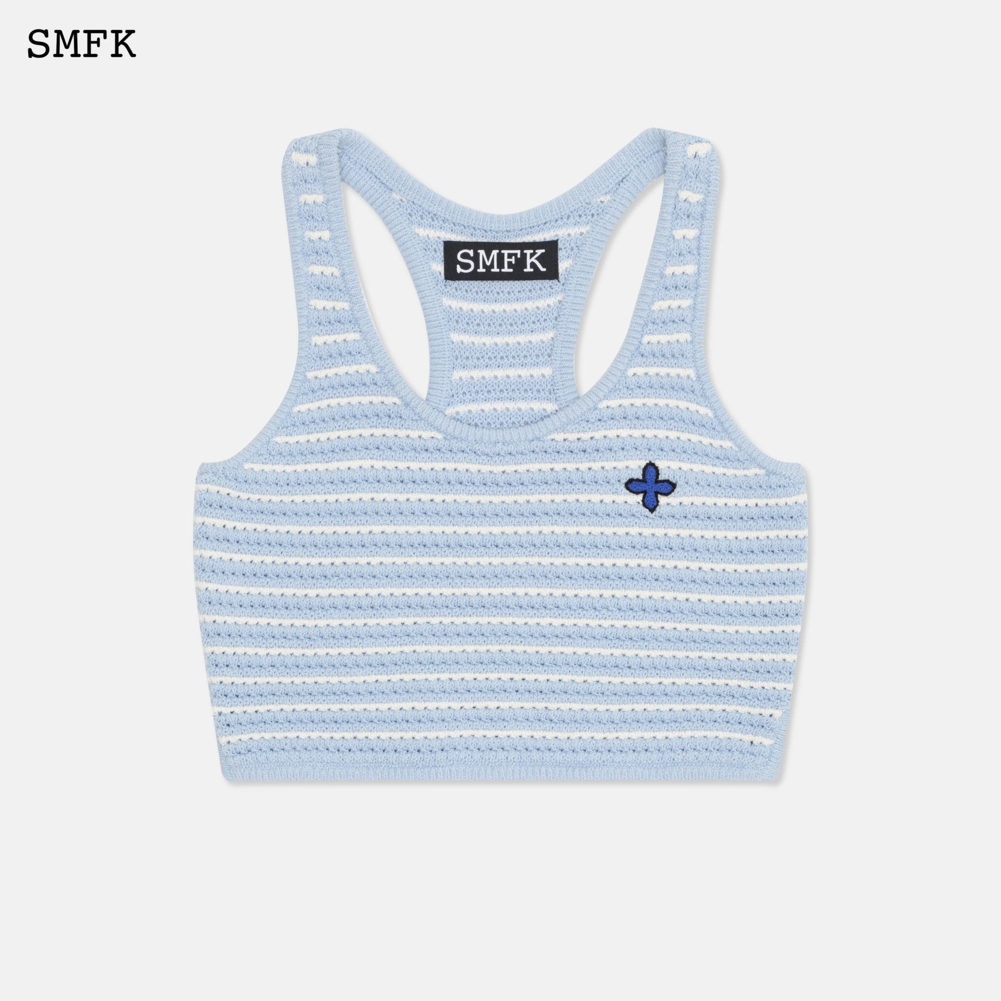 SMFK Compass Blue Stripe Vest | MADA IN CHINA