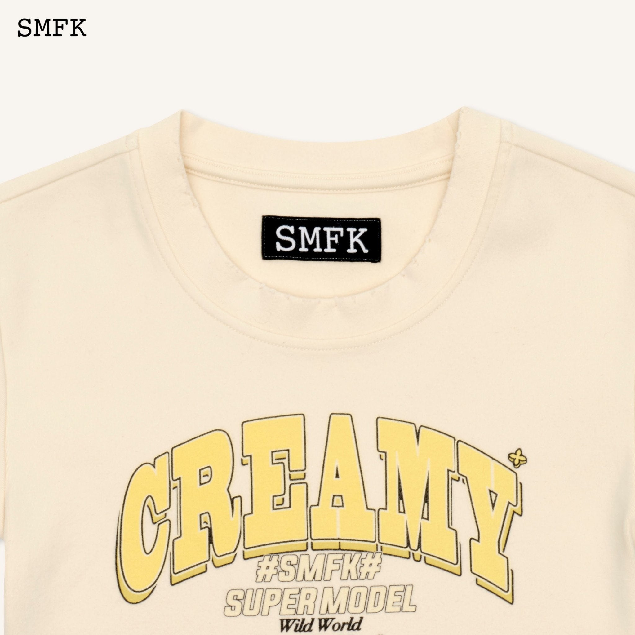 SMFK Compass Campus Dance Club Cream Short Tee | MADA IN CHINA