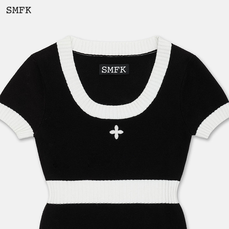 SMFK Compass Classic Cashmere Knit Dress Black | MADA IN CHINA