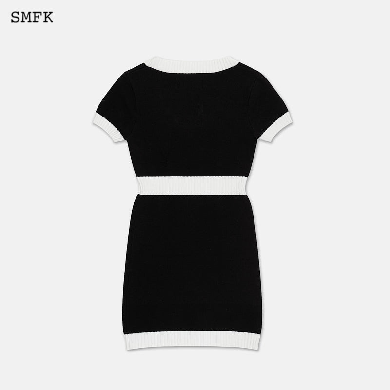 SMFK Compass Classic Cashmere Knit Dress Black | MADA IN CHINA