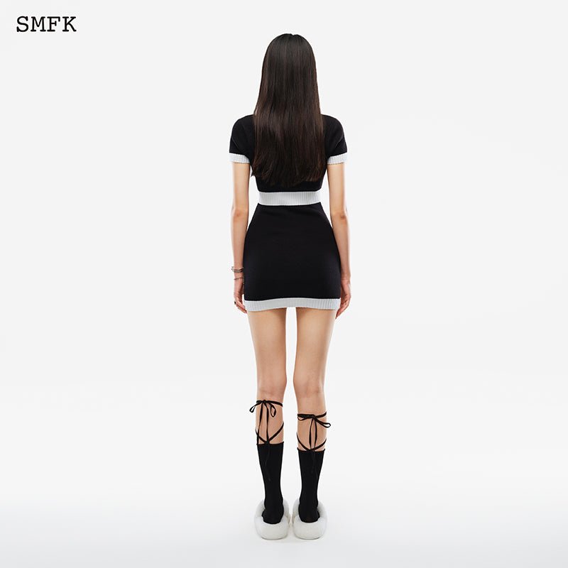 SMFK Compass Classic Cashmere Knit Dress Black | MADA IN CHINA