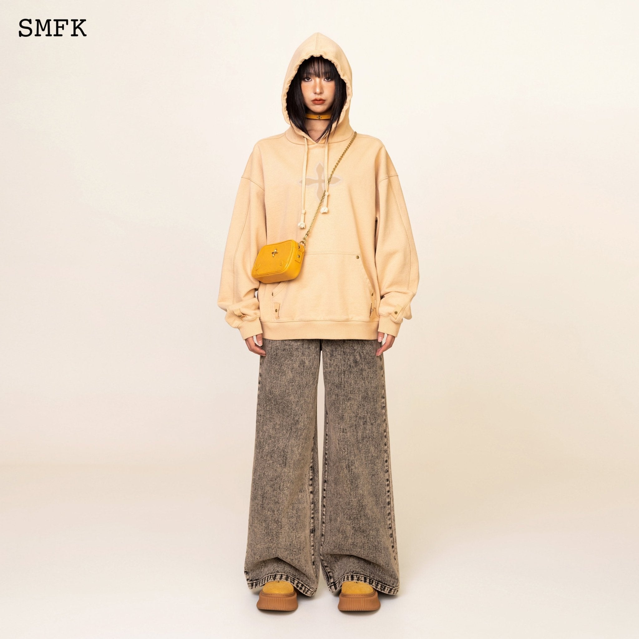 SMFK Compass Classic Cross Camping Hoodie In Wheat | MADA IN CHINA