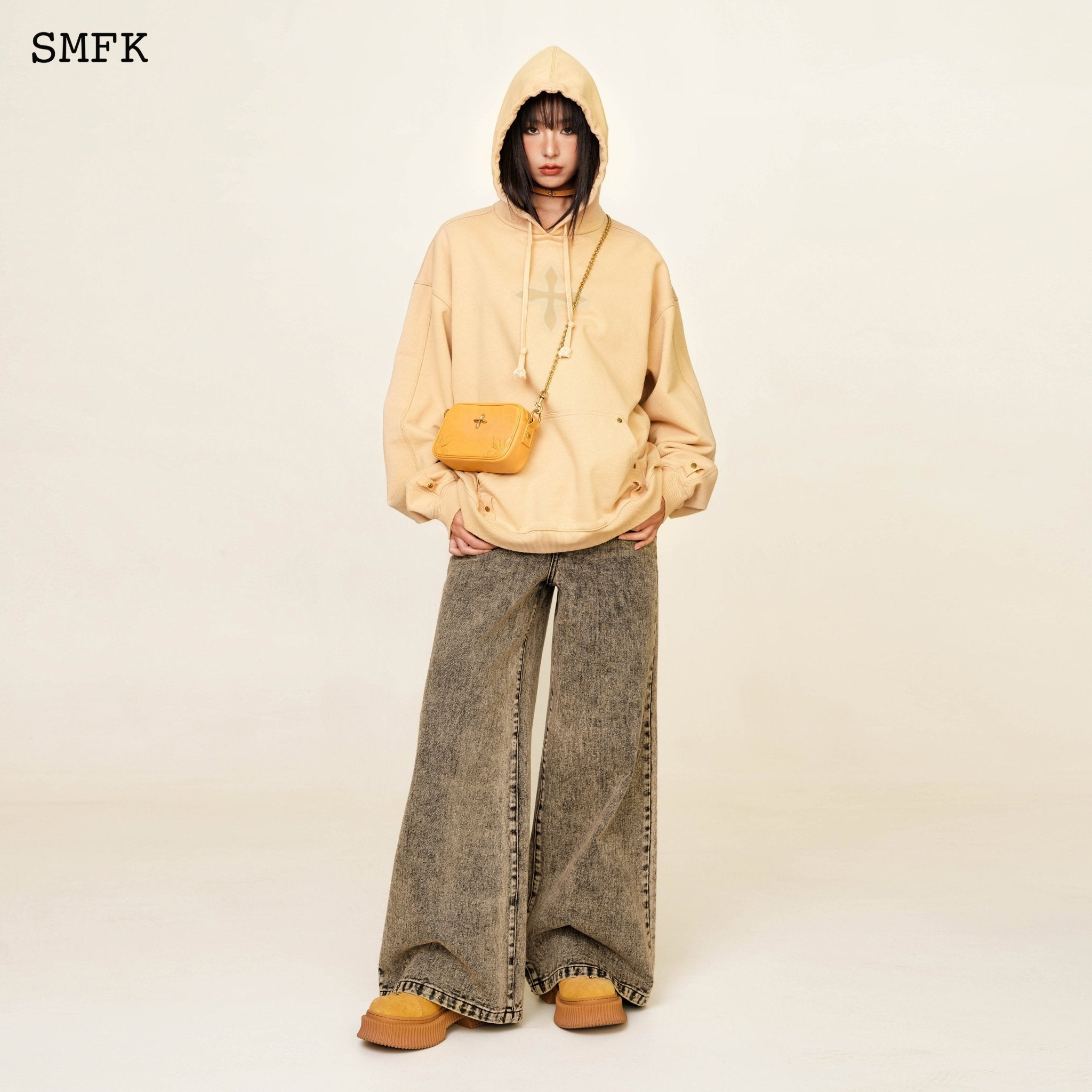 SMFK Compass Classic Cross Camping Hoodie In Wheat | MADA IN CHINA