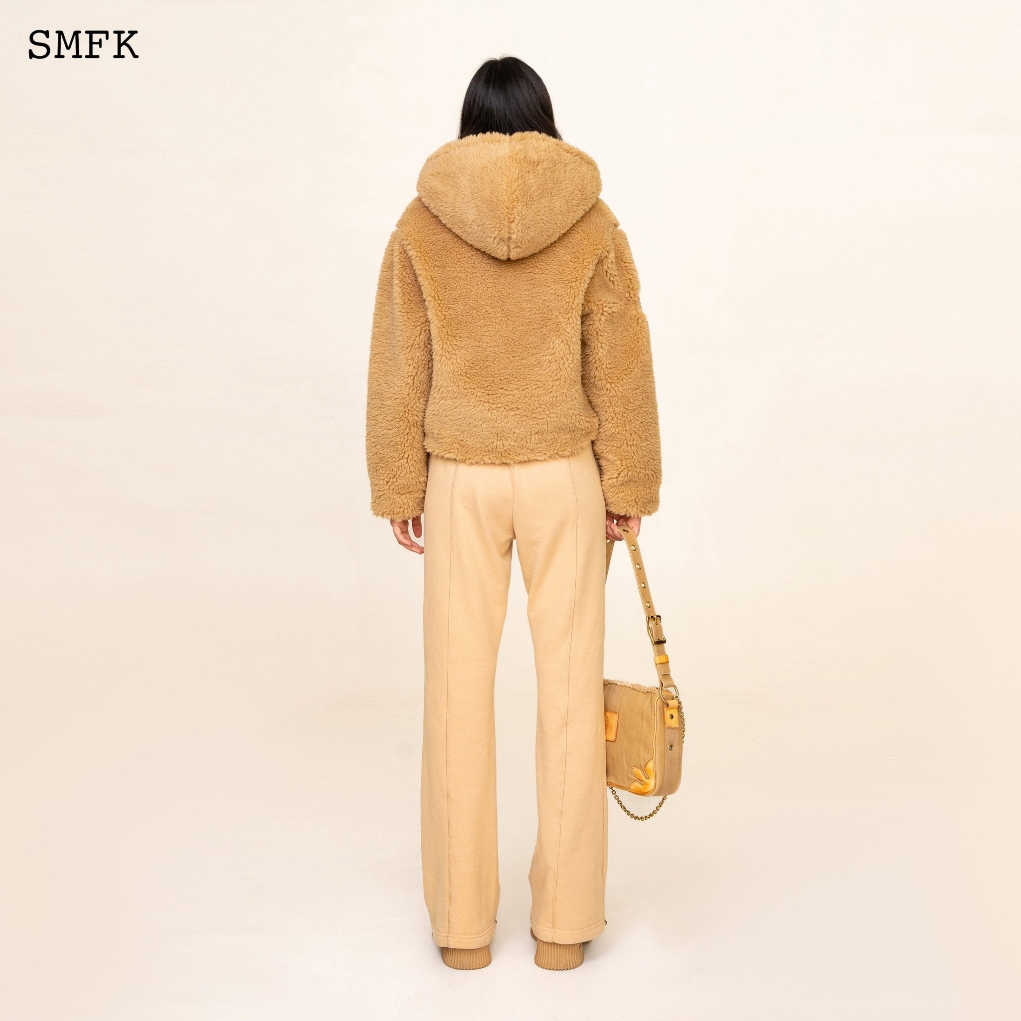 SMFK Compass Classic Cross Flared Sweatpants In Wheat | MADA IN CHINA