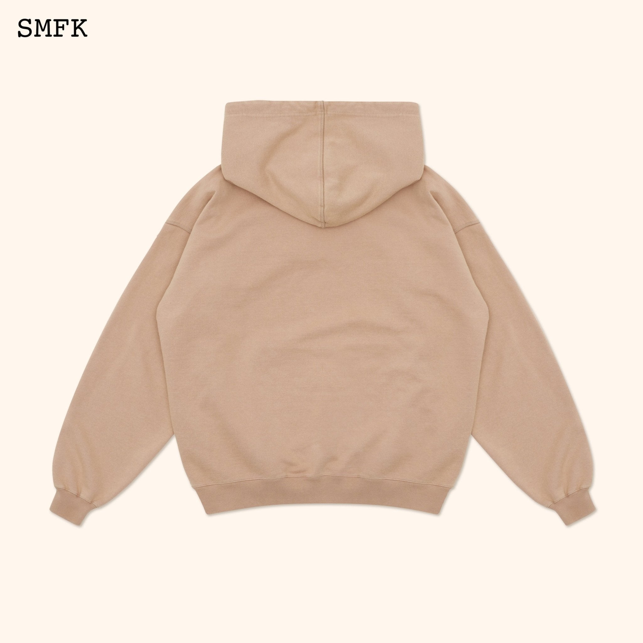 SMFK Compass Classic Cross Graffiti Latte Hoodie | MADA IN CHINA