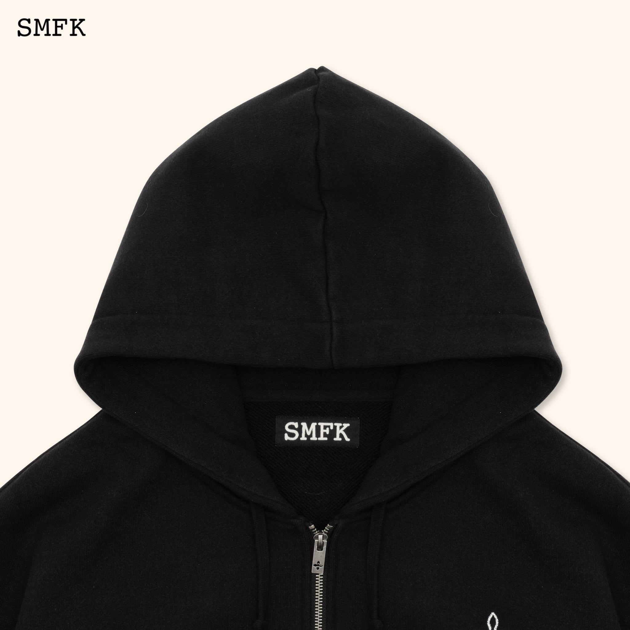 Compass Classic Cross Hoodie Black Jacket | MADAX