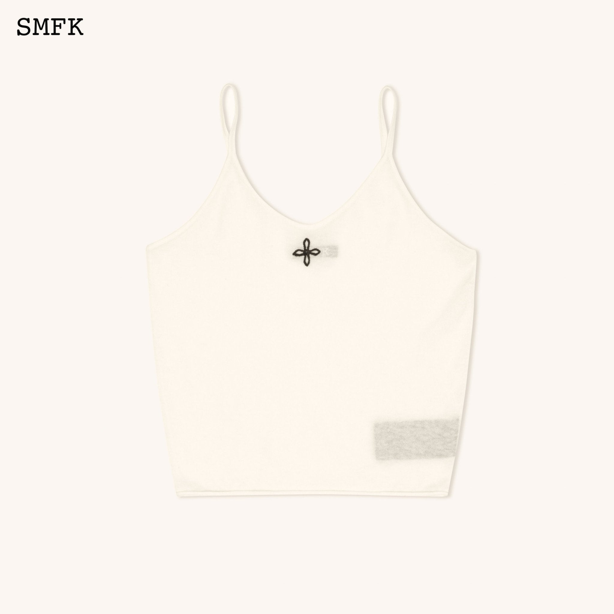 SMFK Compass Classic Woolen Knitted Tube Top In White | MADA IN CHINA