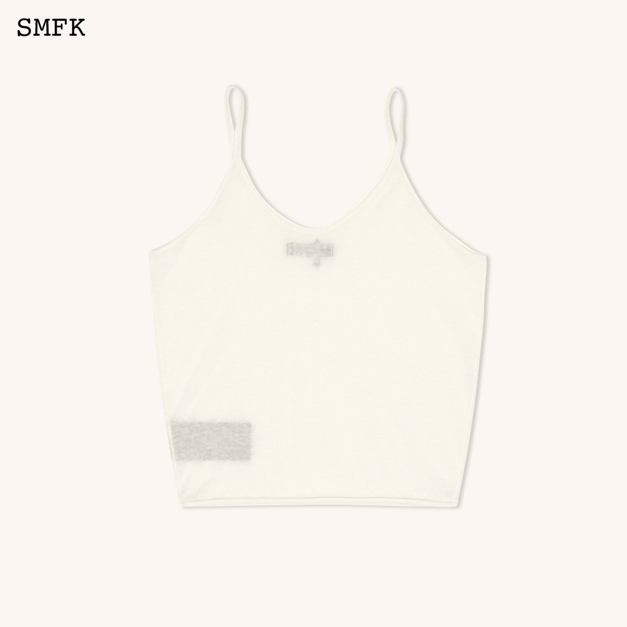 SMFK Compass Classic Woolen Knitted Tube Top In White | MADA IN CHINA