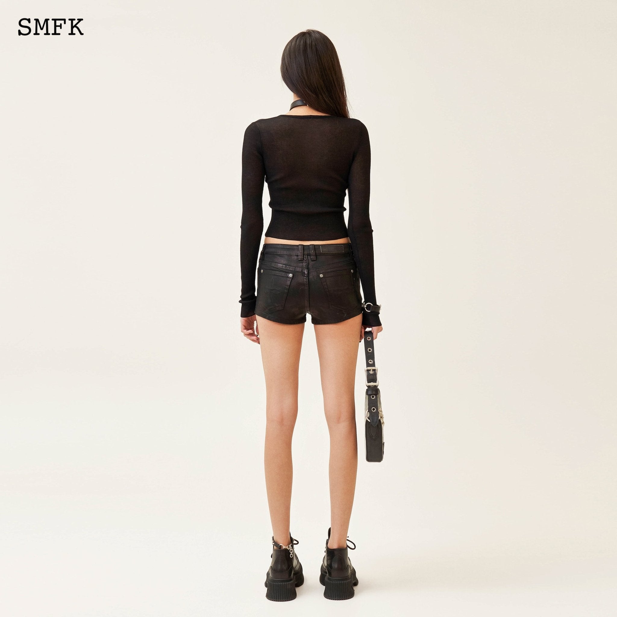 SMFK Compass Cross Classic Black Knitted Sweater | MADA IN CHINA