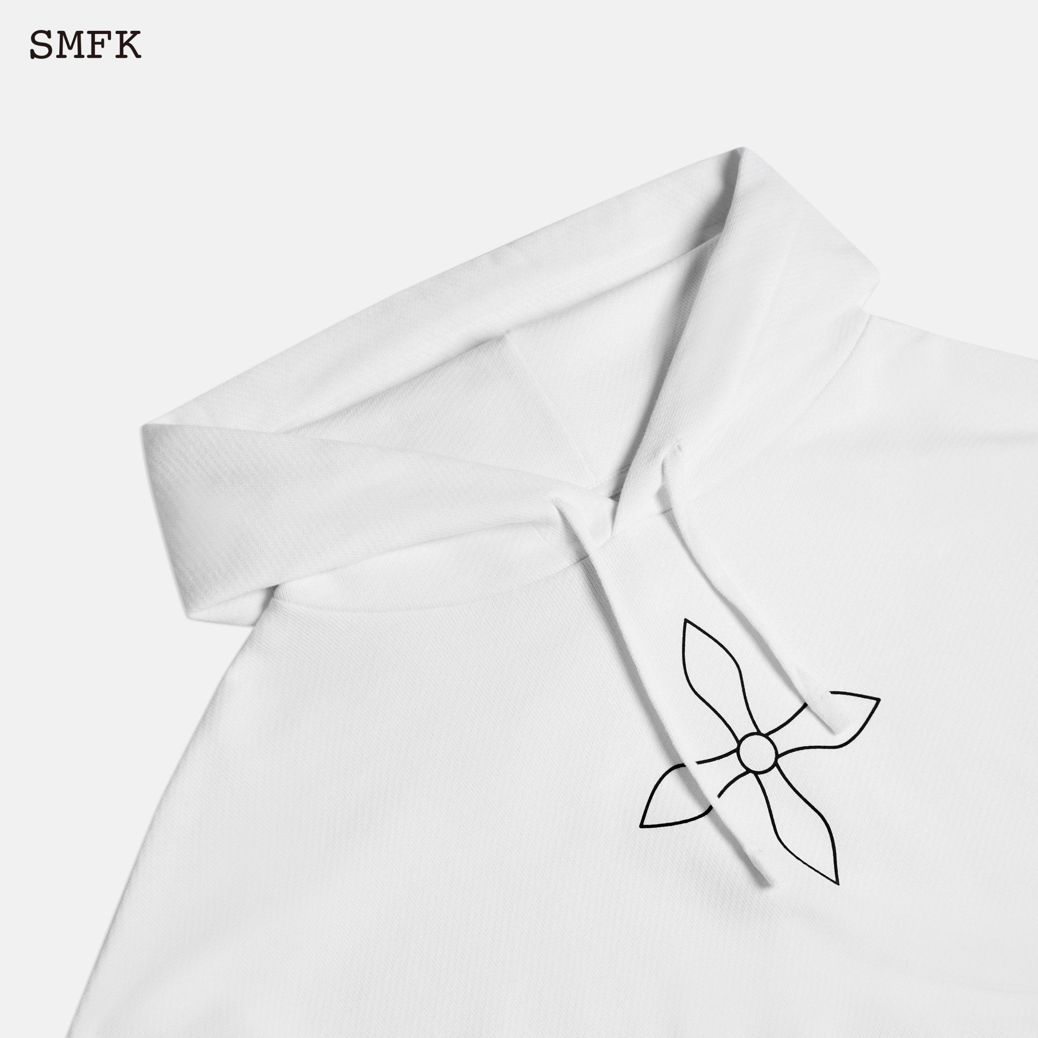 SMFK Compass Cross Classic Hoodie Sky White | MADA IN CHINA