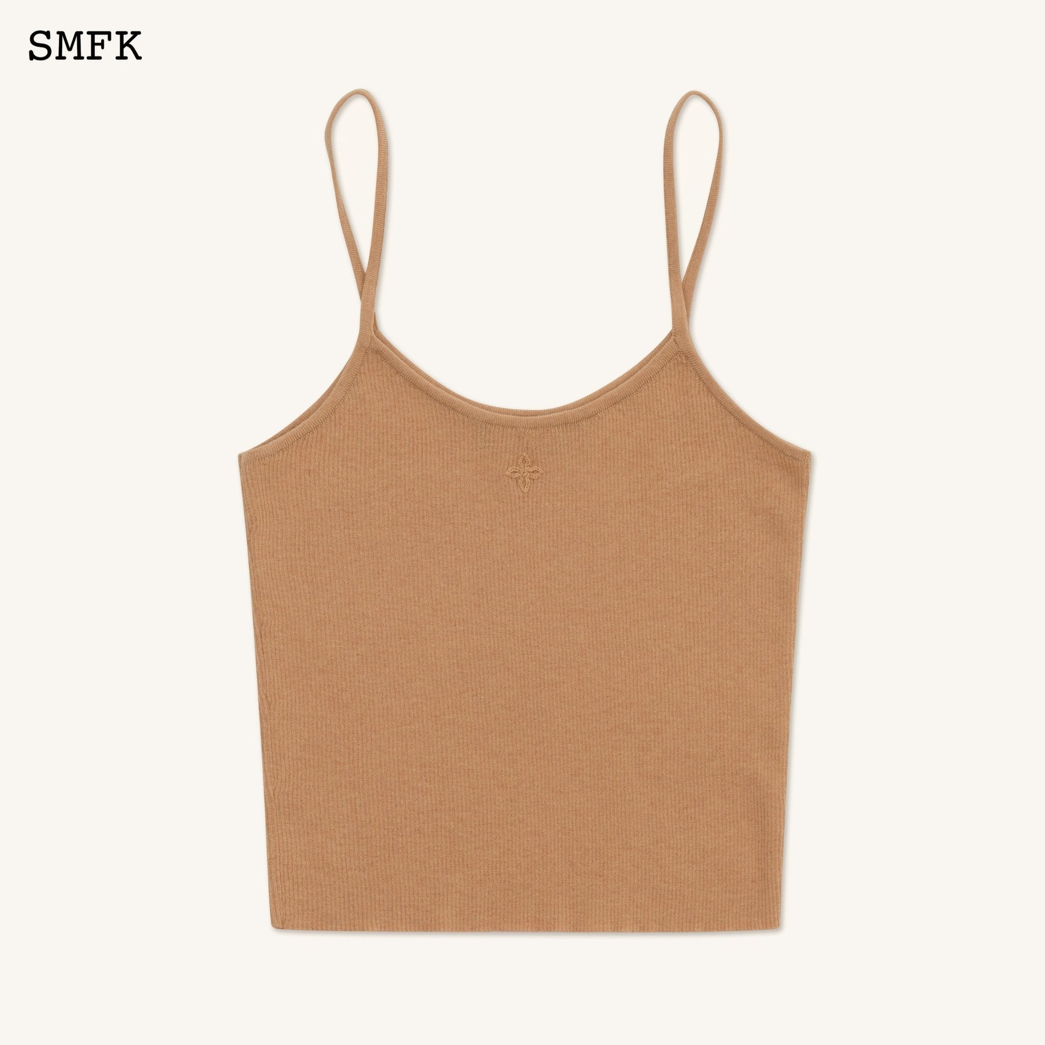 SMFK Compass Cross Classic Knitted Vest Top Nude | MADA IN CHINA