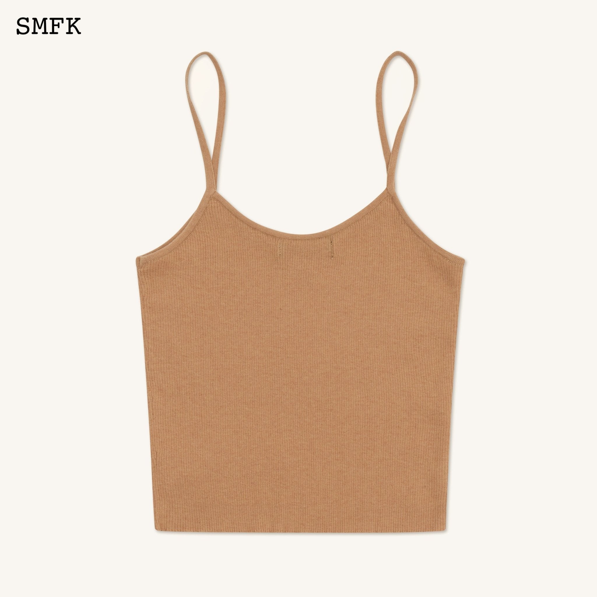 SMFK Compass Cross Classic Knitted Vest Top Nude | MADA IN CHINA