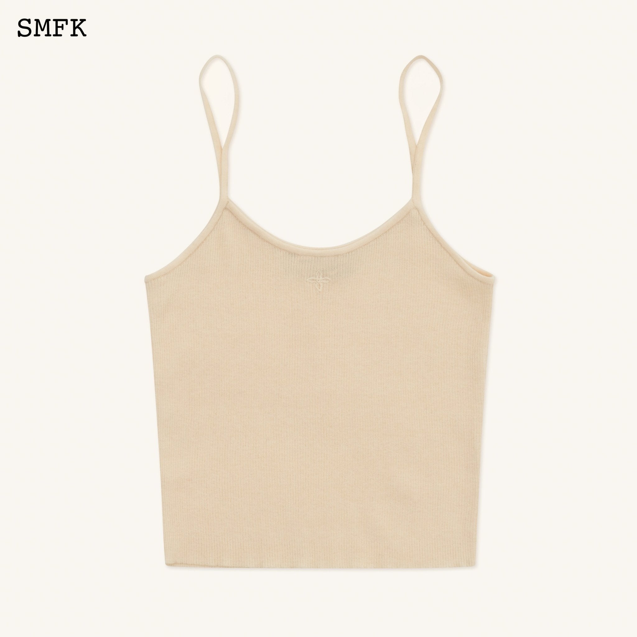 SMFK Compass Cross Classic Knitted Vest Top White | MADA IN CHINA