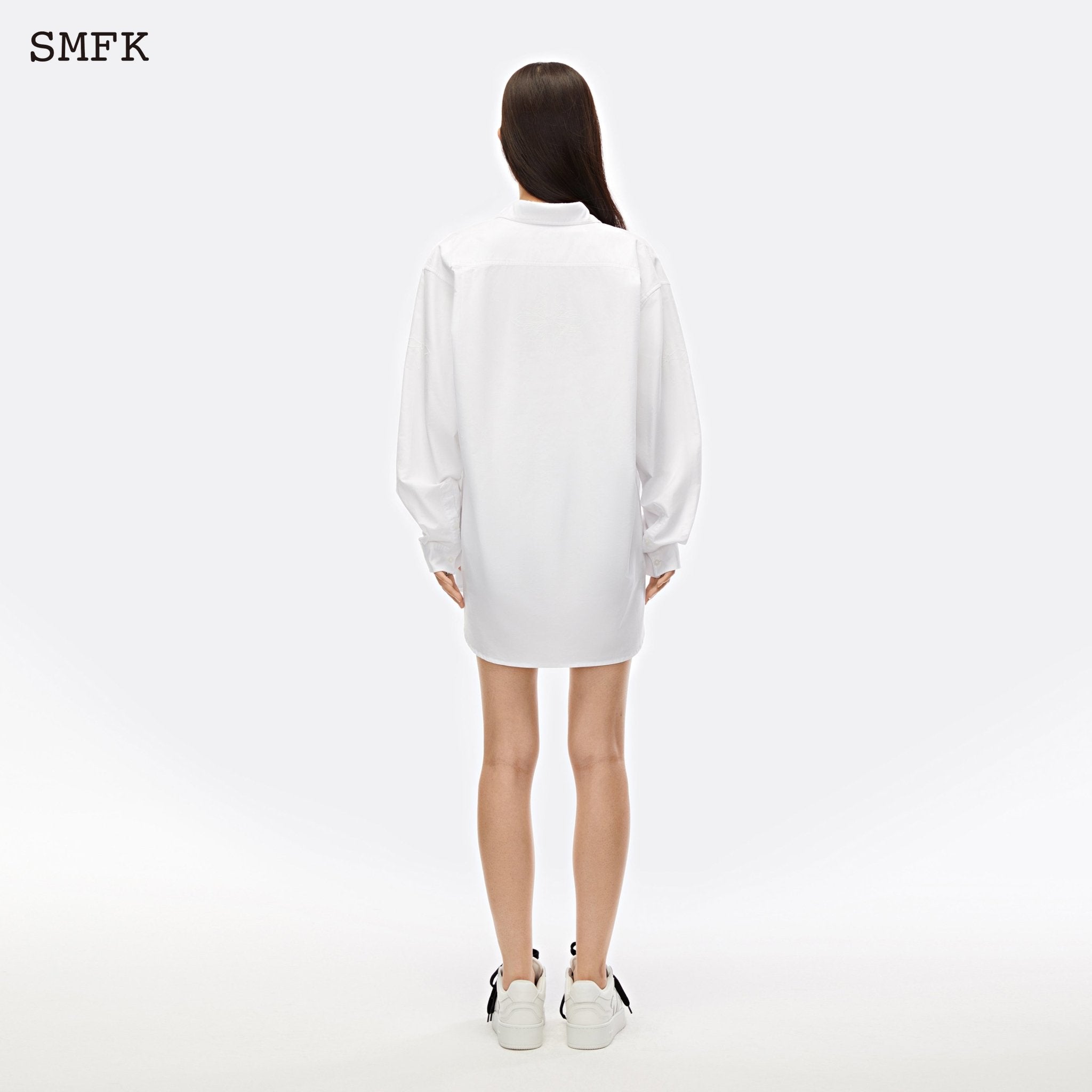 SMFK Compass Cross Classic Shirt Sky White | MADA IN CHINA