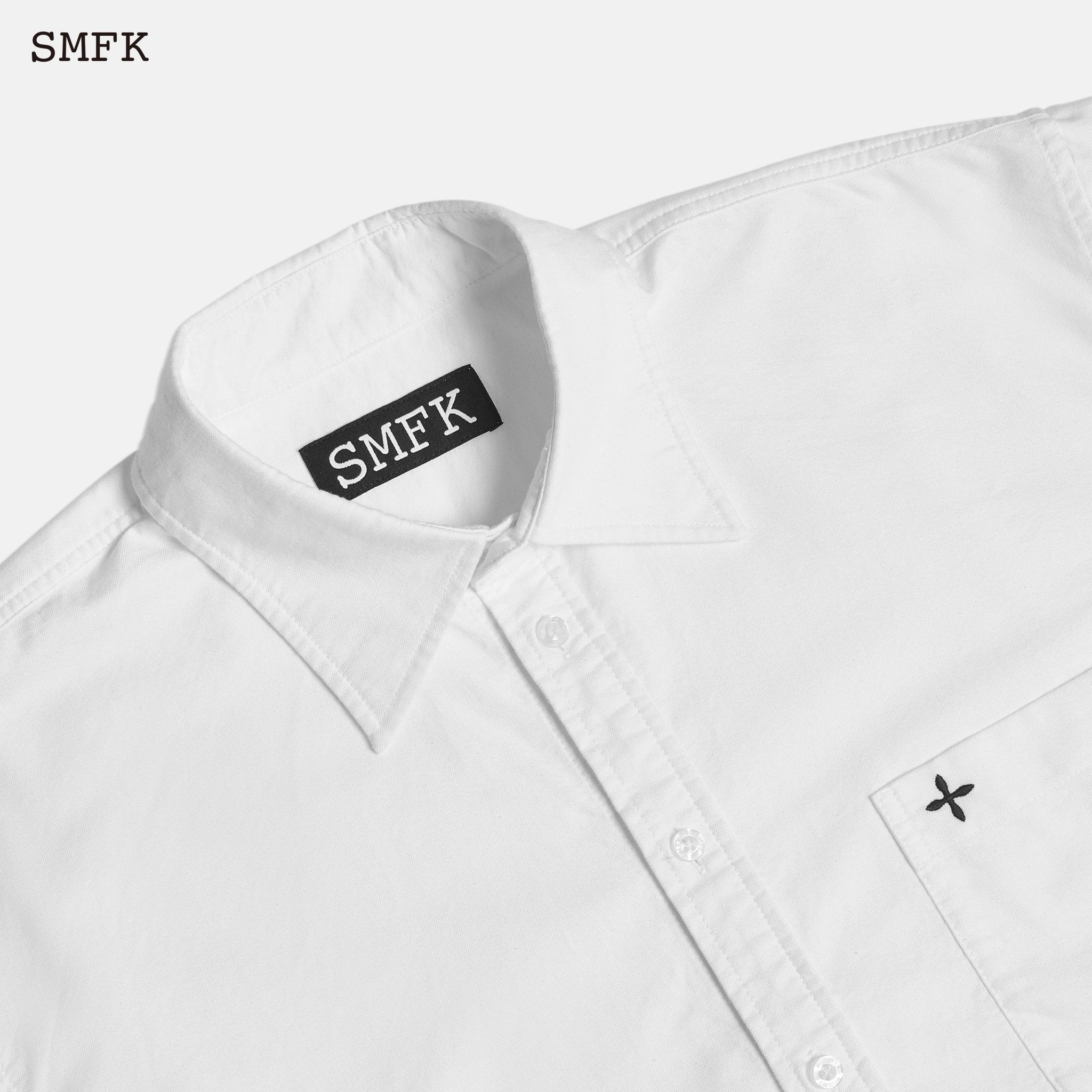 SMFK Compass Cross Classic Shirt Sky White | MADA IN CHINA