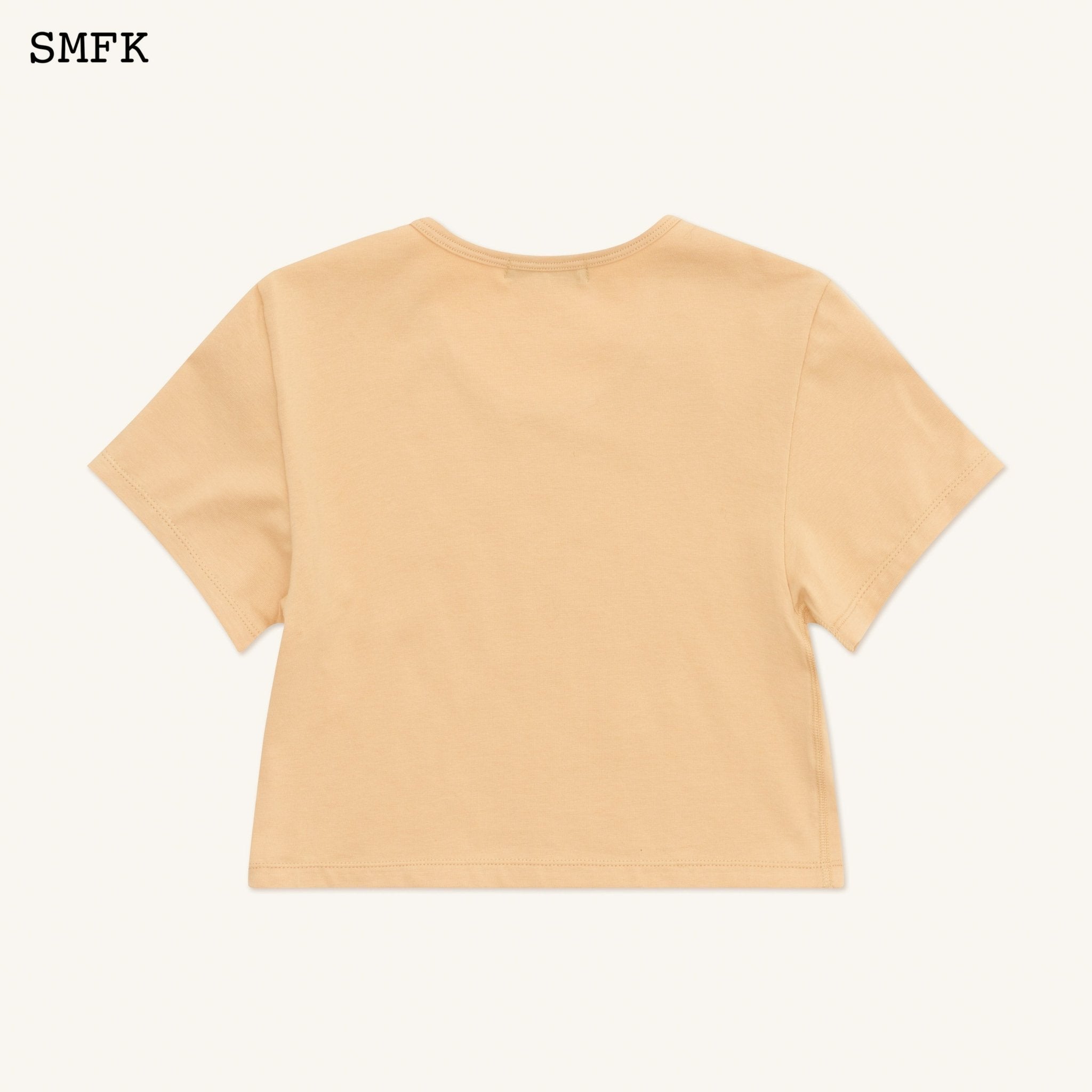 SMFK Compass Cross Classic Sporty Tights Tee In Sand | MADA IN CHINA