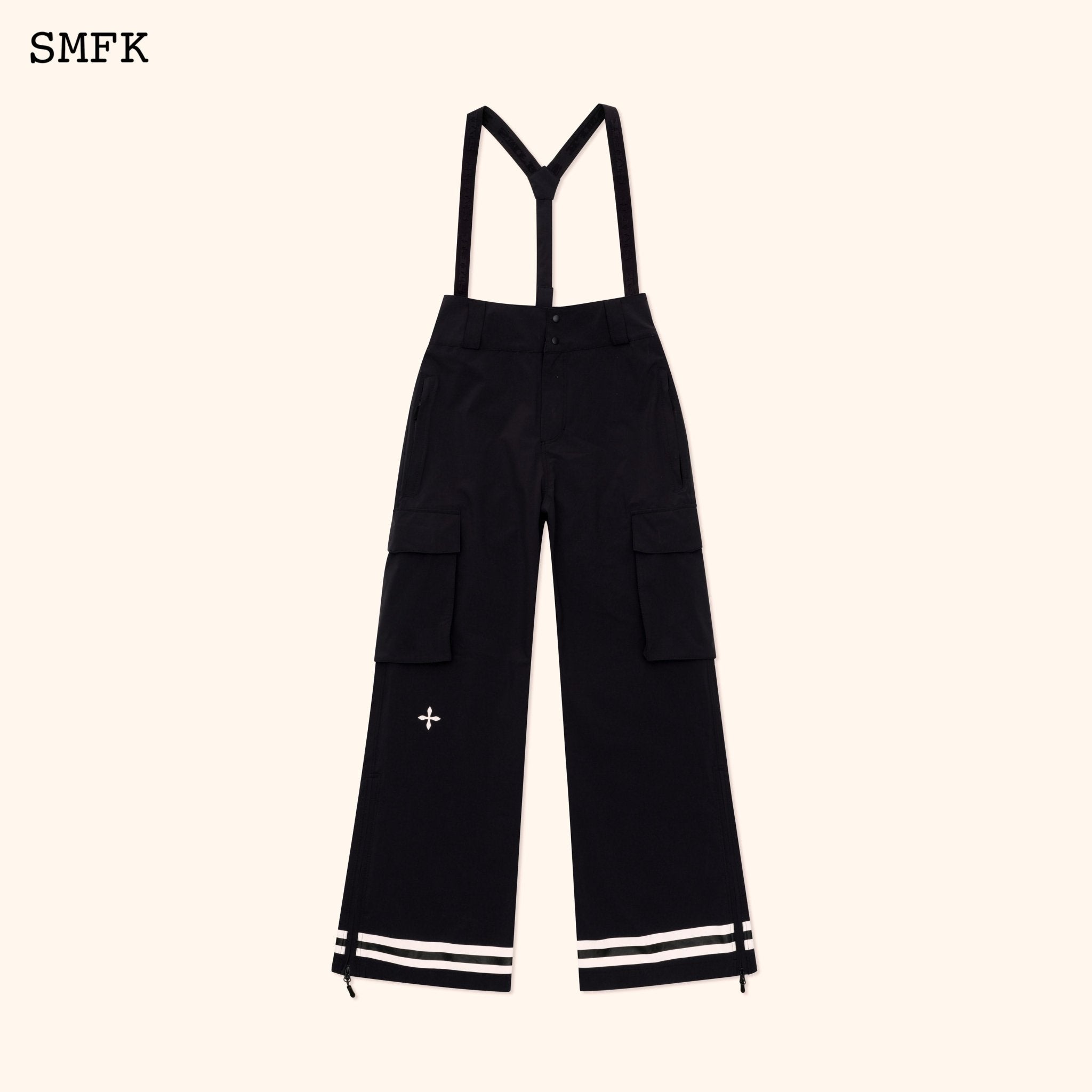 SMFK Compass Cross DNA Ski Snow Pants In Black | MADA IN CHINA