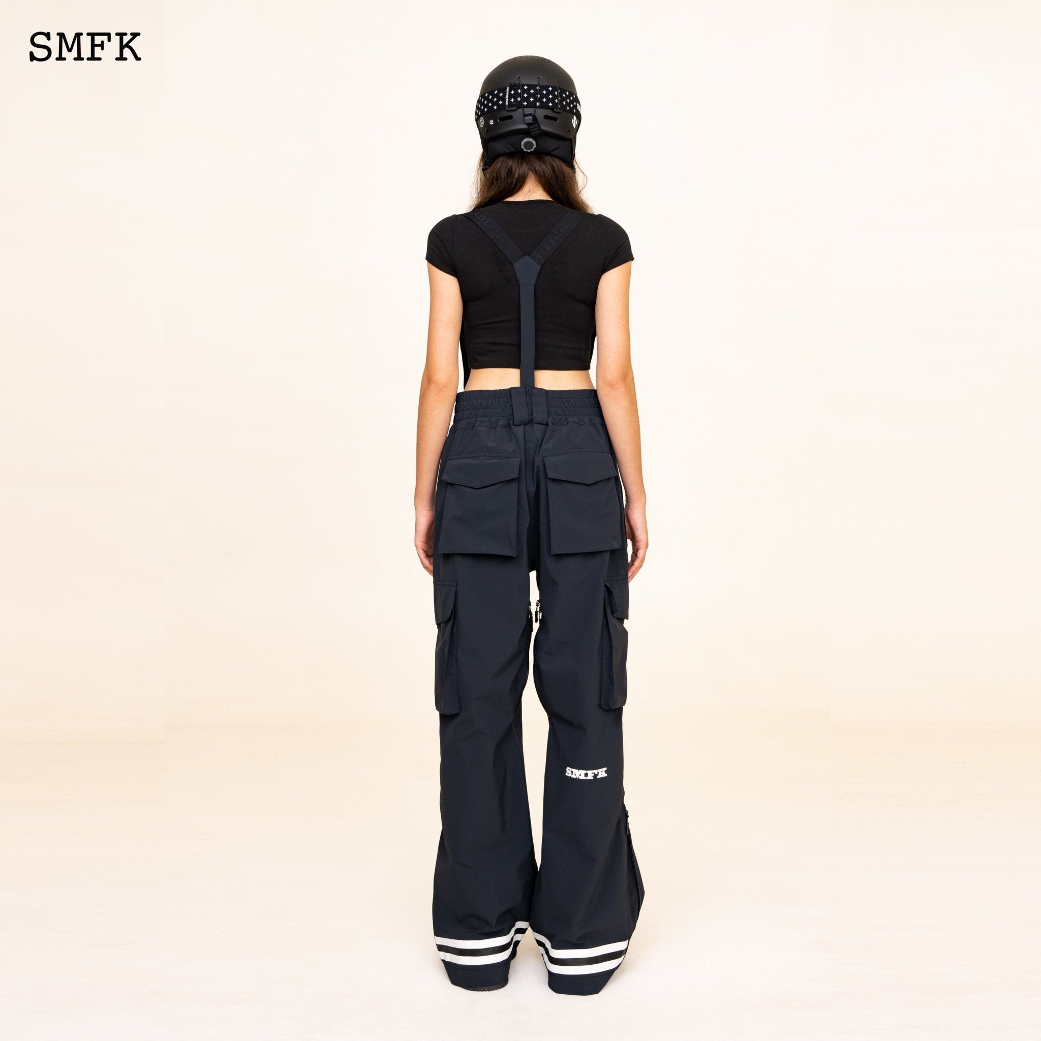 SMFK Compass Cross DNA Ski Snow Pants In Black | MADA IN CHINA