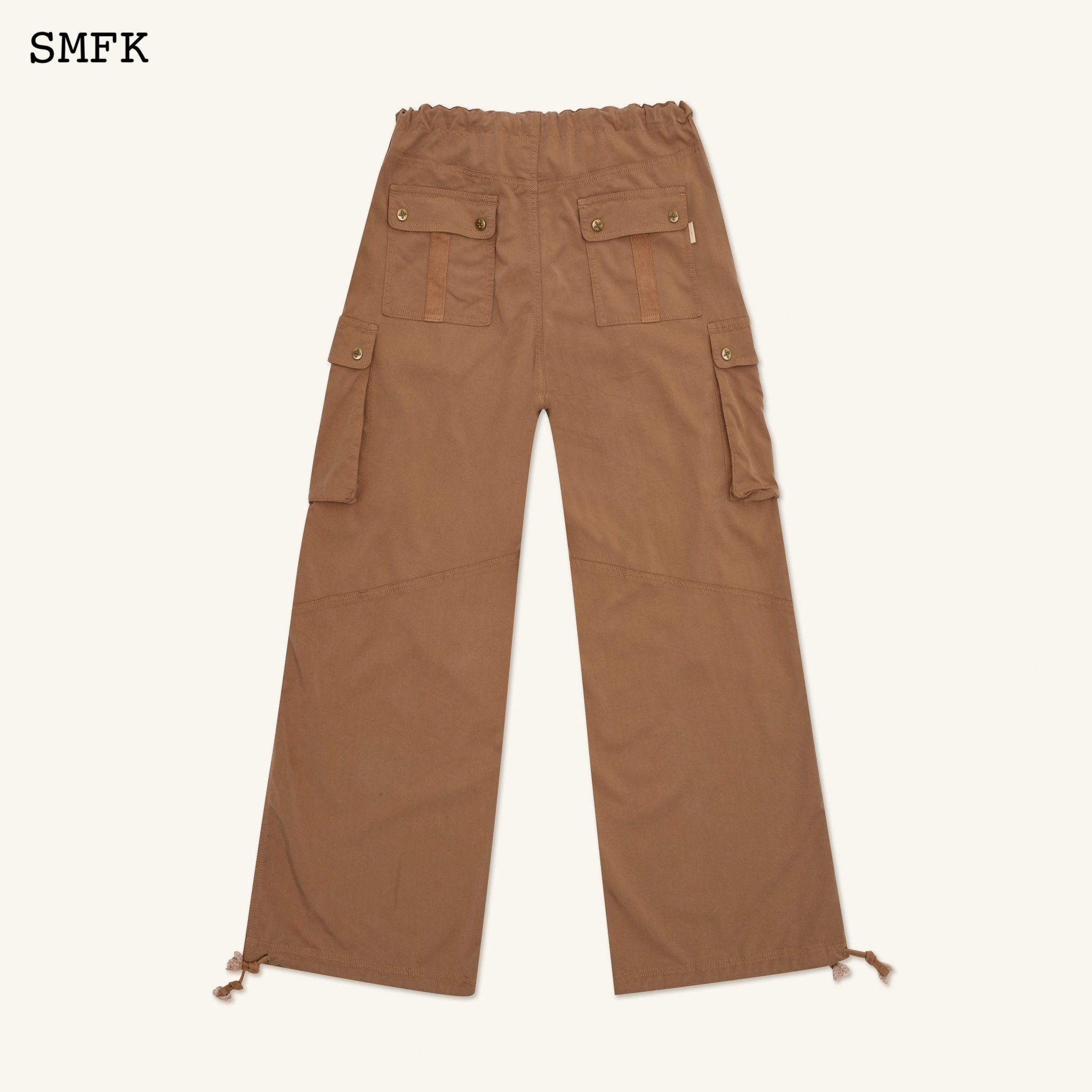 SMFK Compass Cross Retro Paratrooper Pants Khaki | MADA IN CHINA