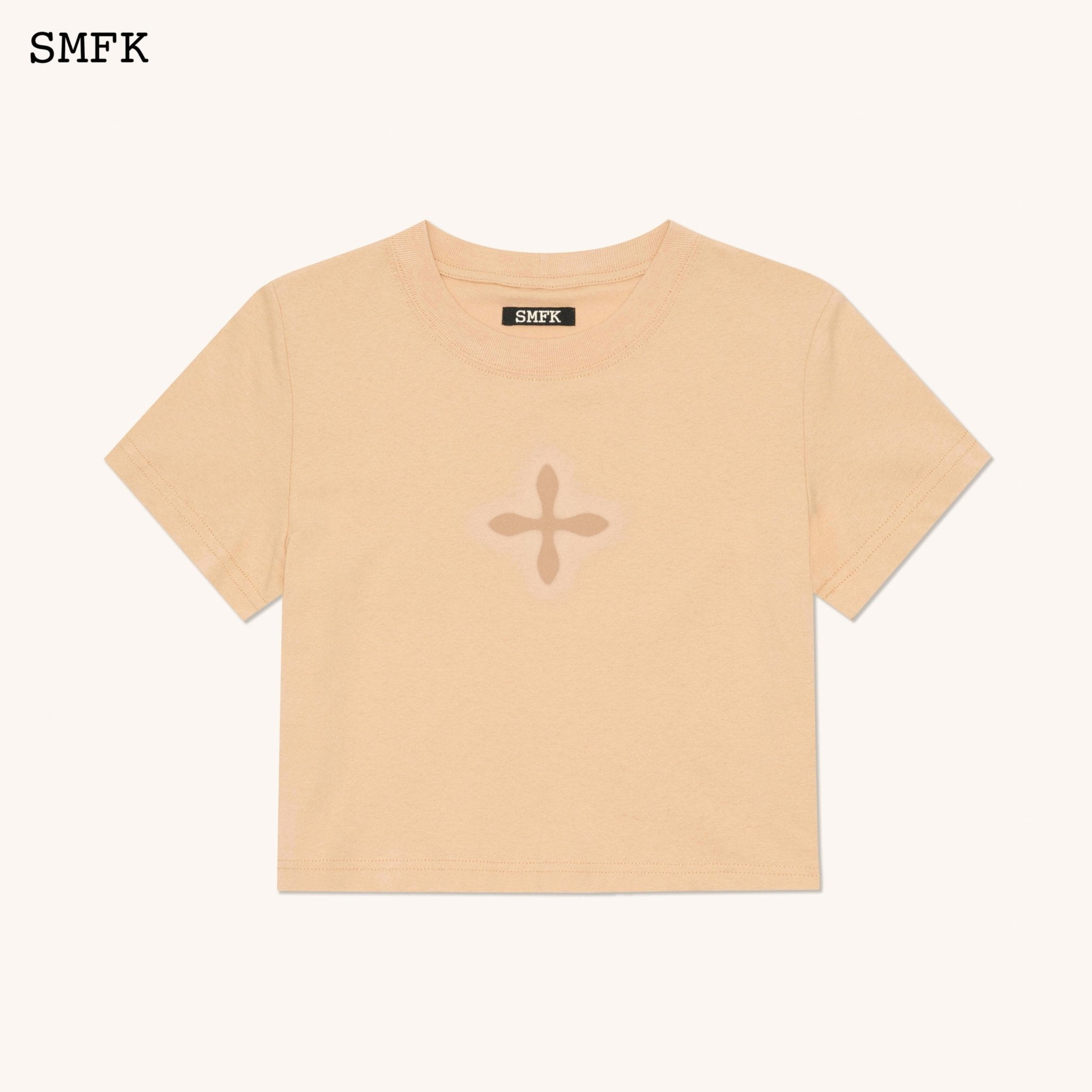 SMFK Compass Cross Slim-Fit Tee In Wheat | MADA IN CHINA