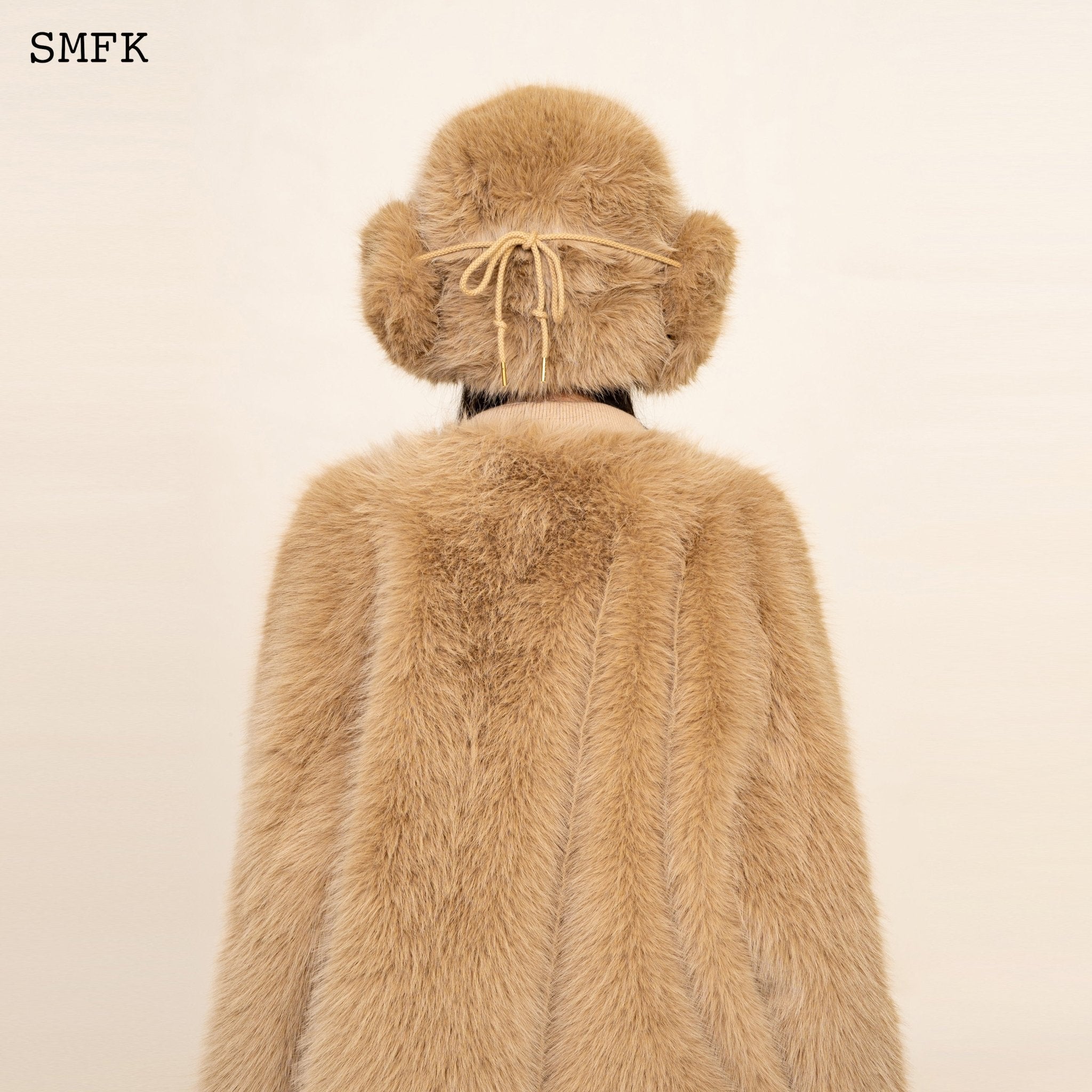 SMFK Compass Cross Winter Fur Hat In Wheat | MADA IN CHINA