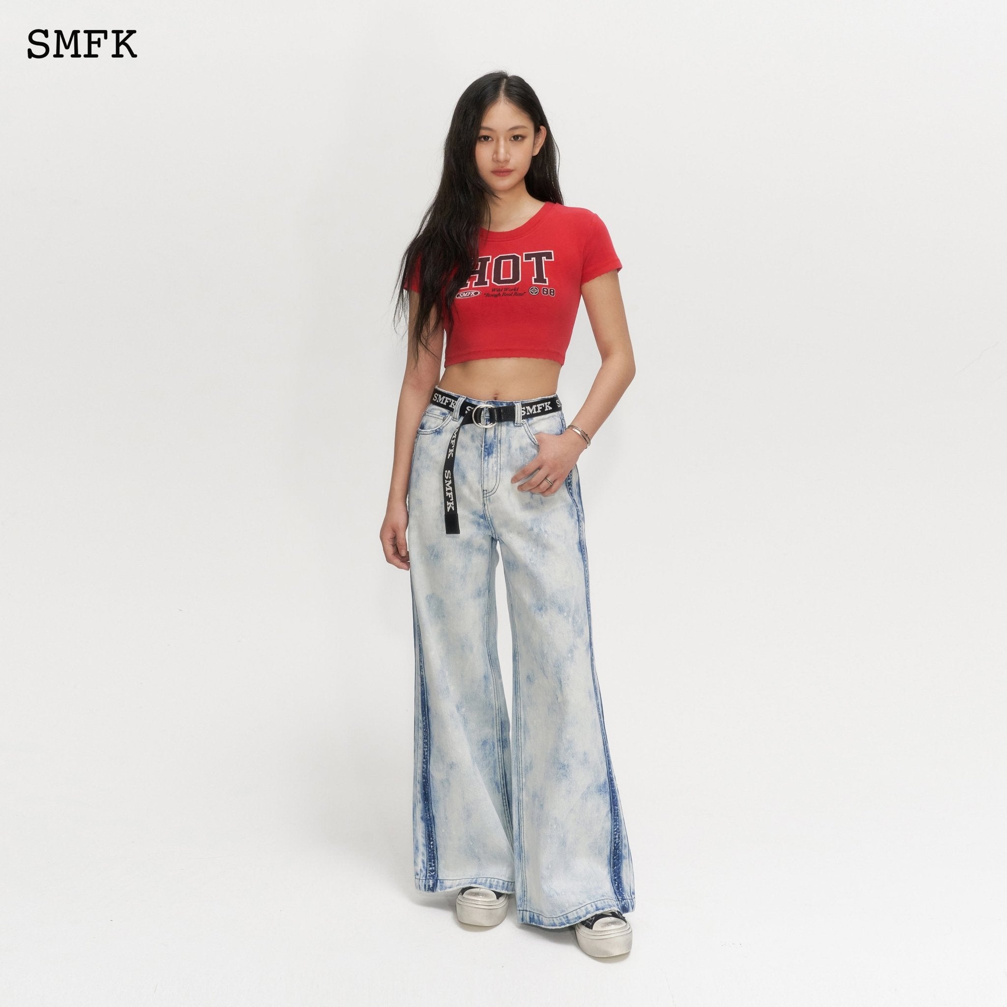 SMFK Compass Dancing Red Short T-shirt | MADA IN CHINA