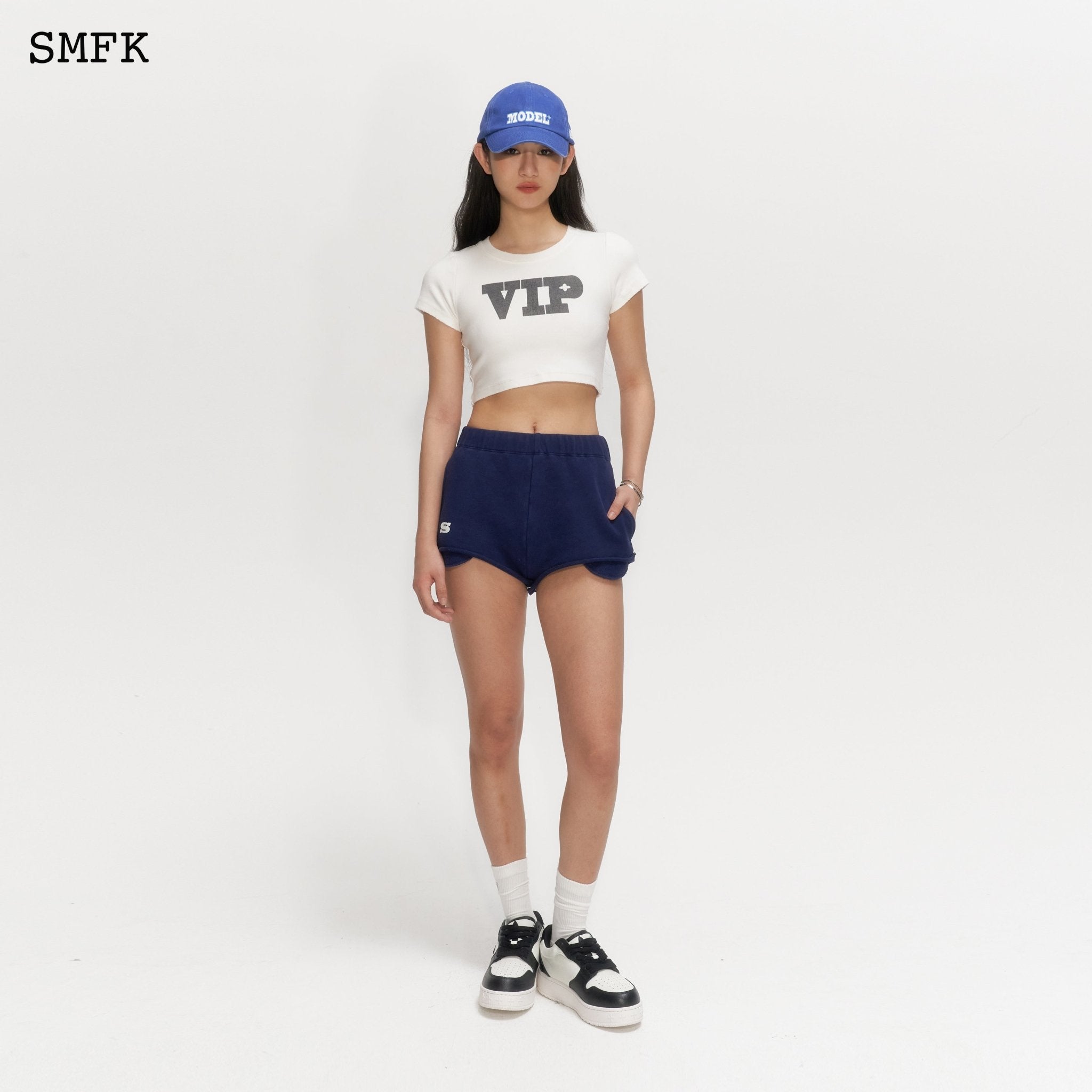 SMFK Compass Dancing White Short T-shirt | MADA IN CHINA